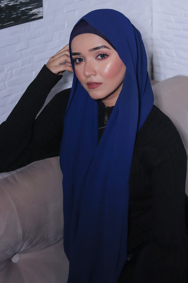 Matching Hijab Set - Navy Blue  anahco