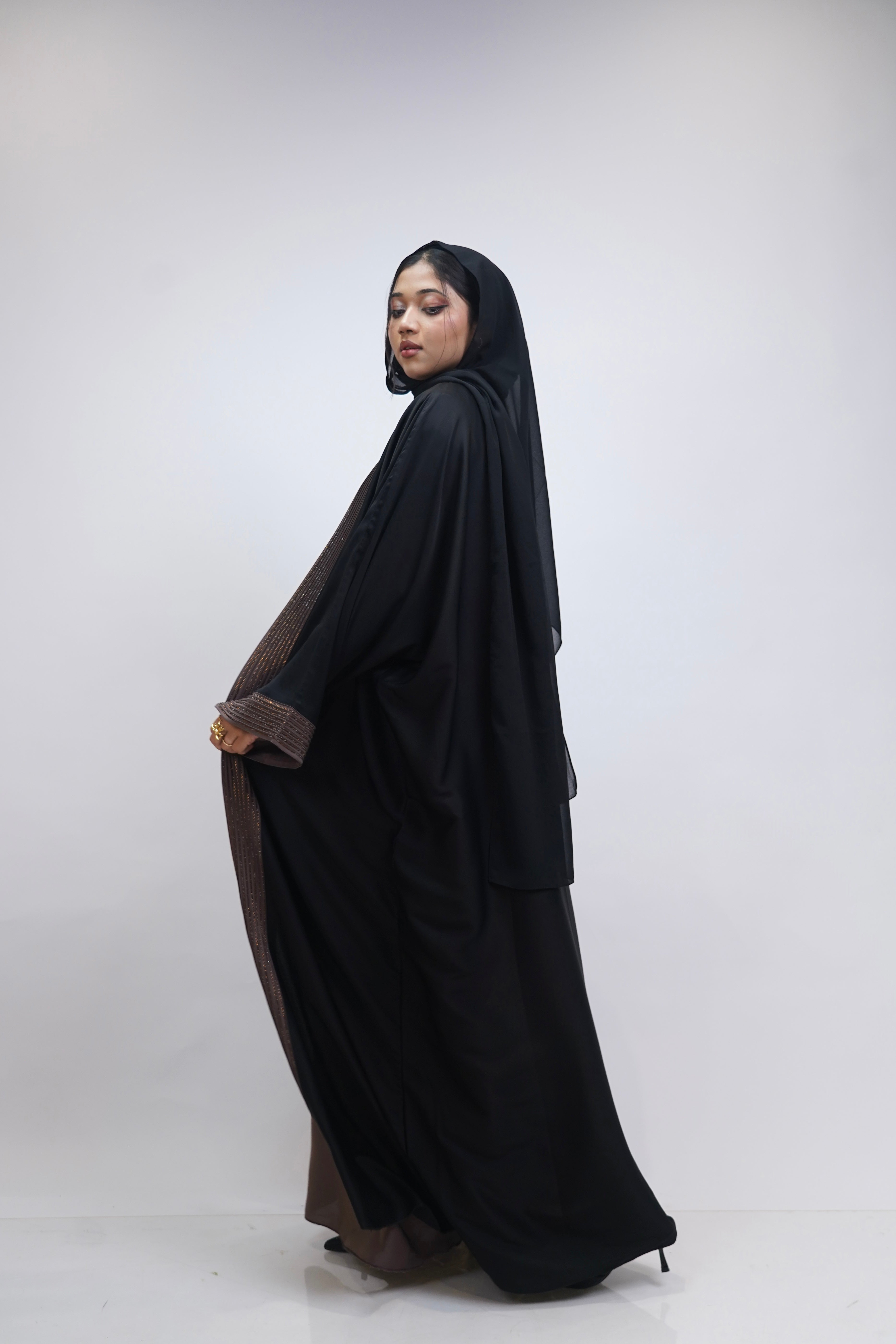 Rayah Brown Stone Abayah