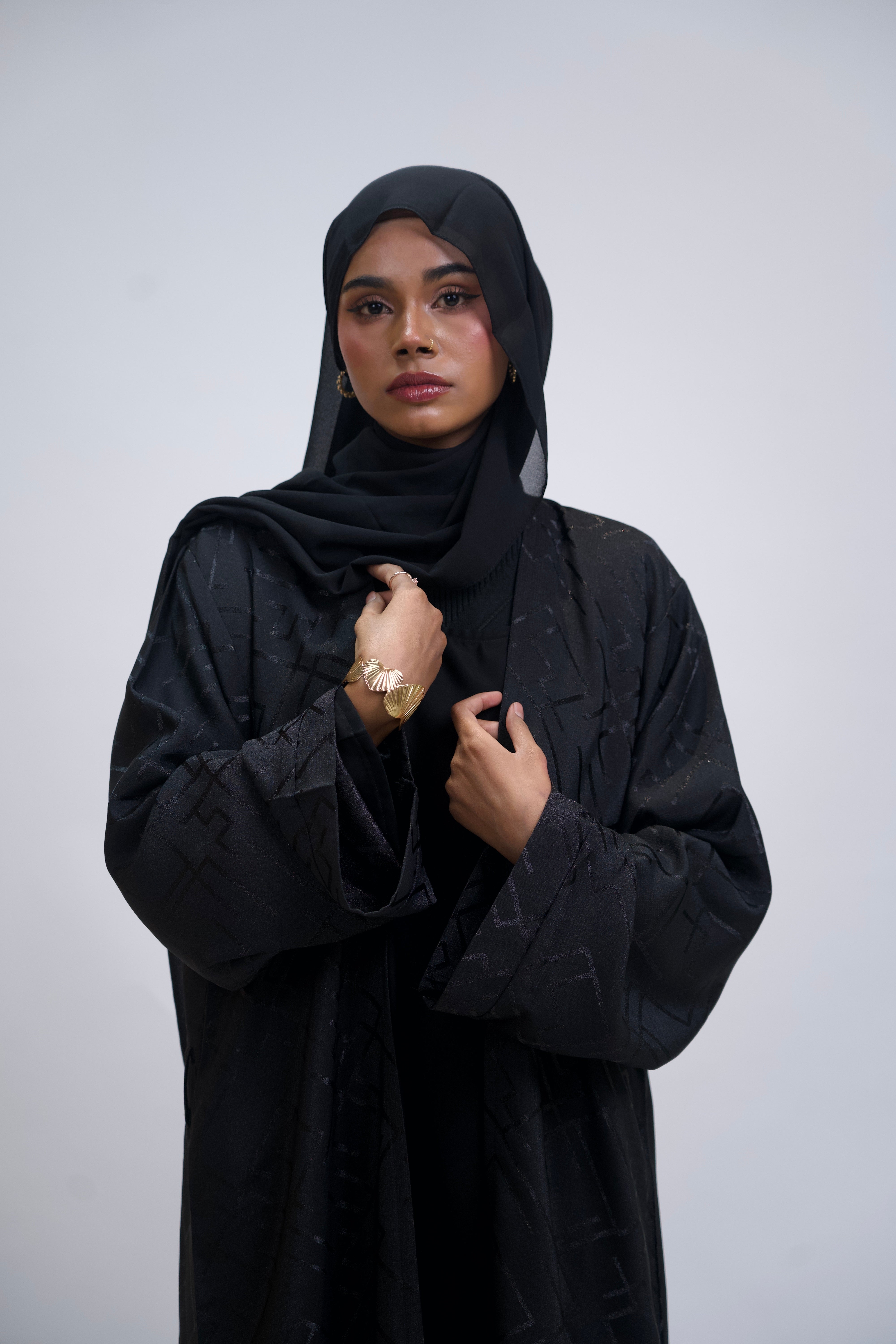JACQUARD ABAYAH - 3 PIECE SET