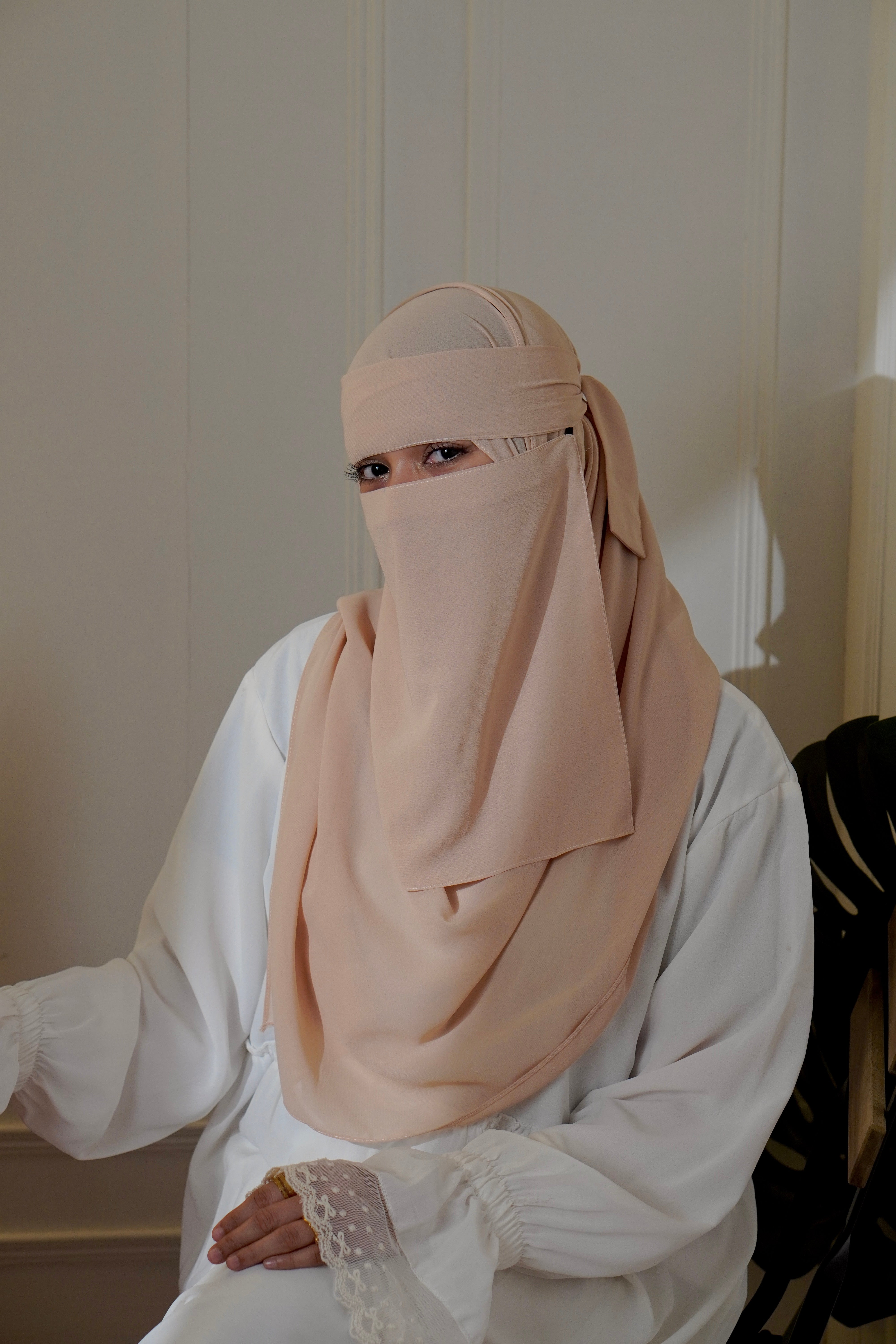 Matching Niqab Set - Beige