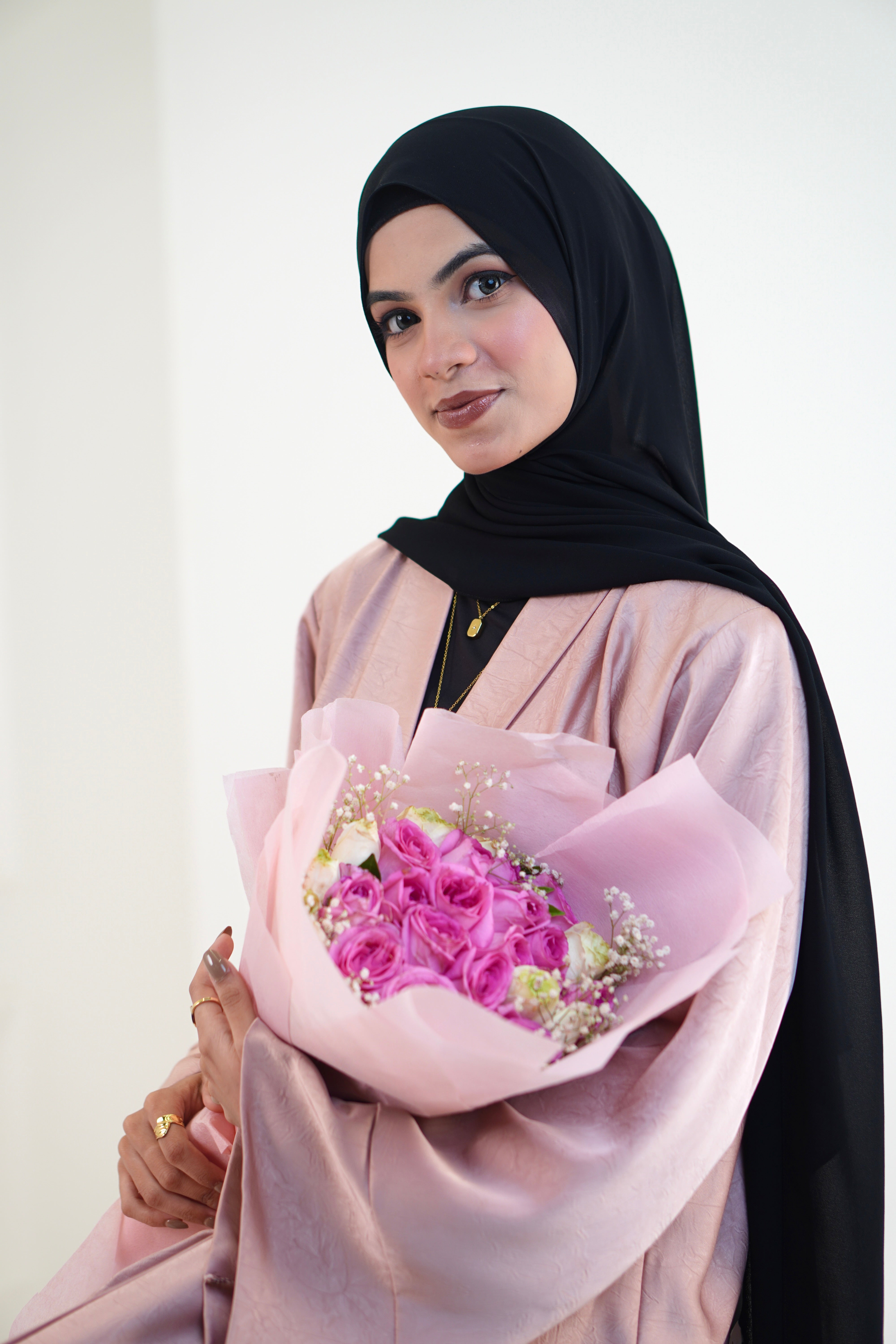 EMAAN ABAYAH - PASTEL PEACH