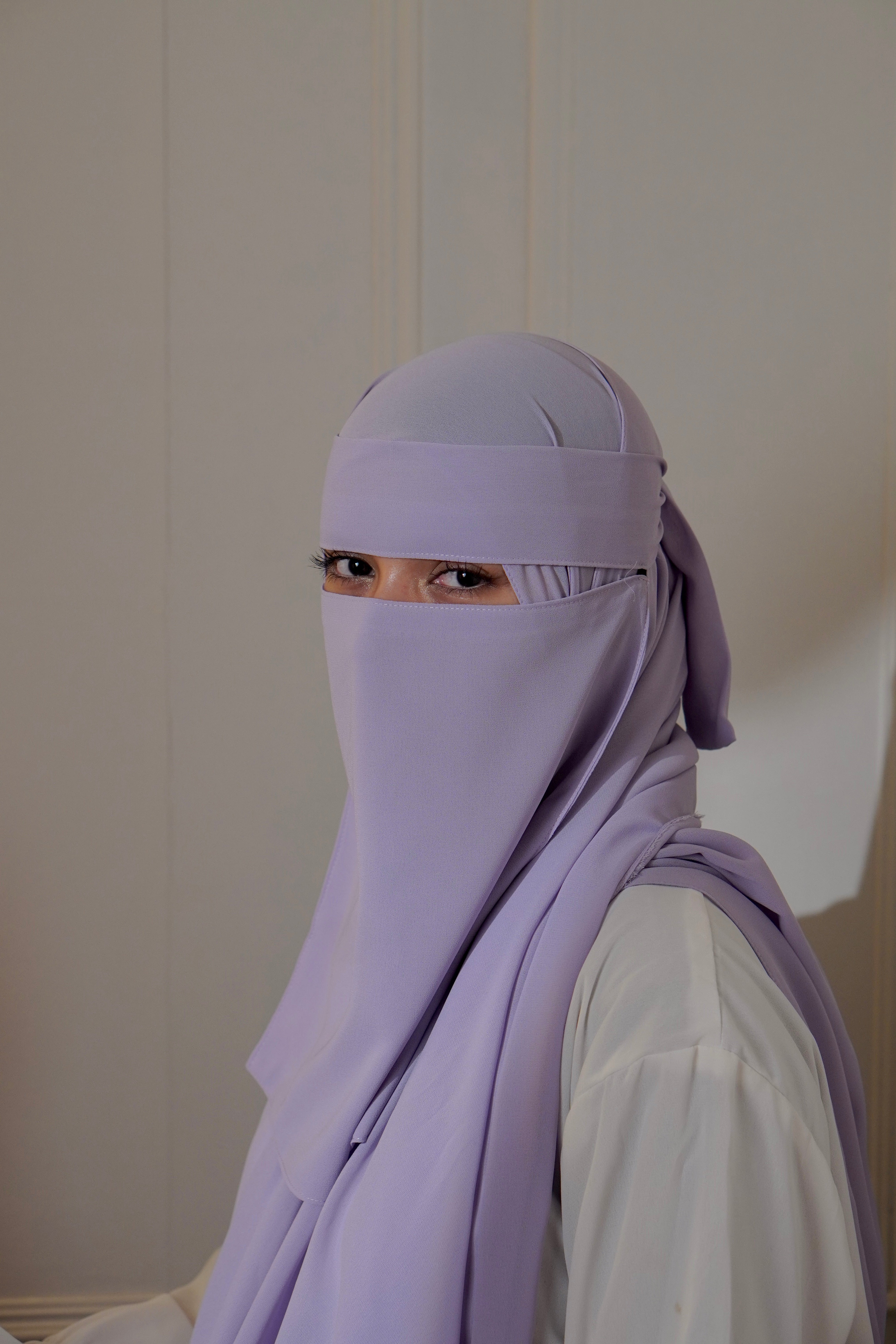 Matching Niqab Set - Lilac