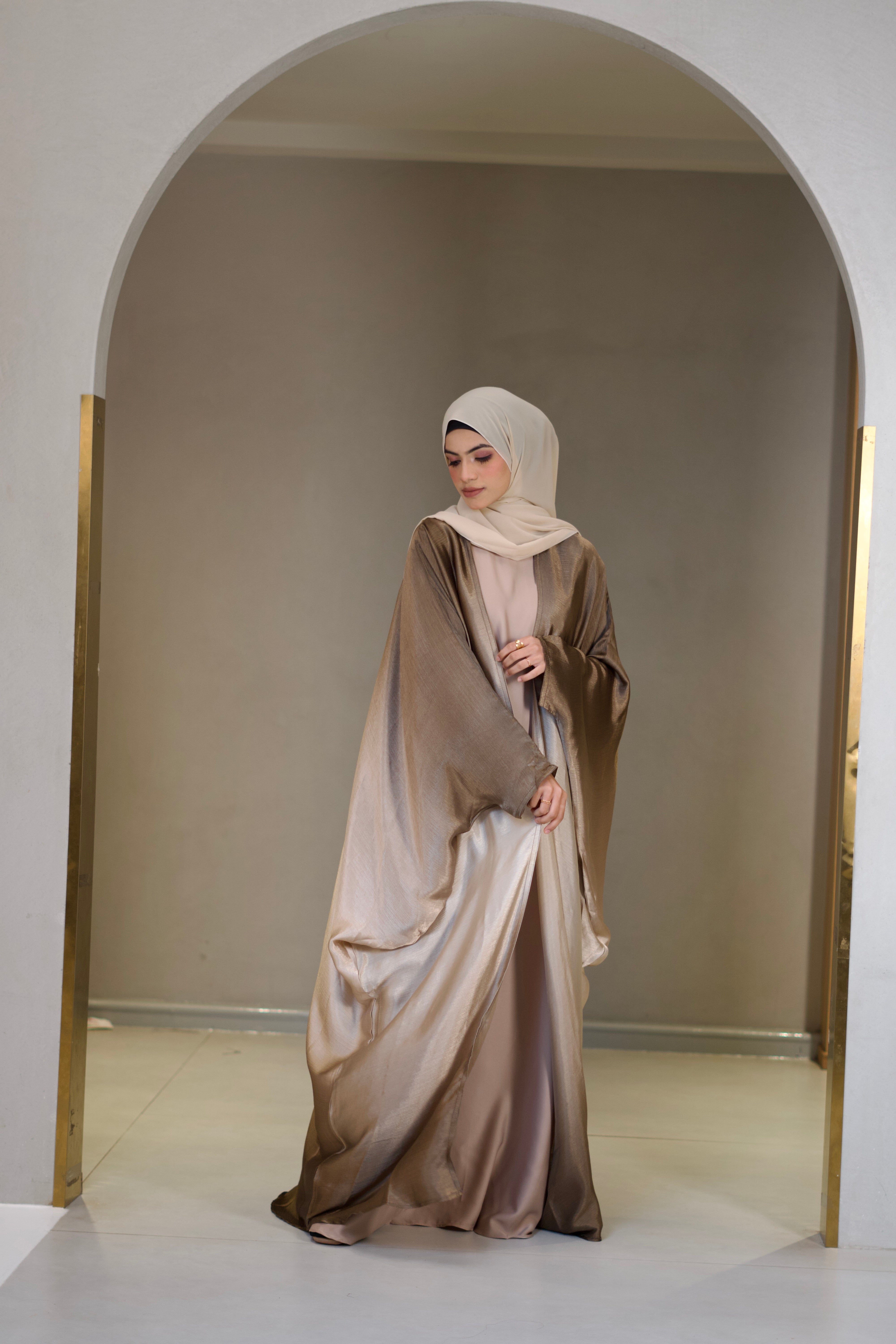 Amelia Ombre Abayah - Rich Bronze