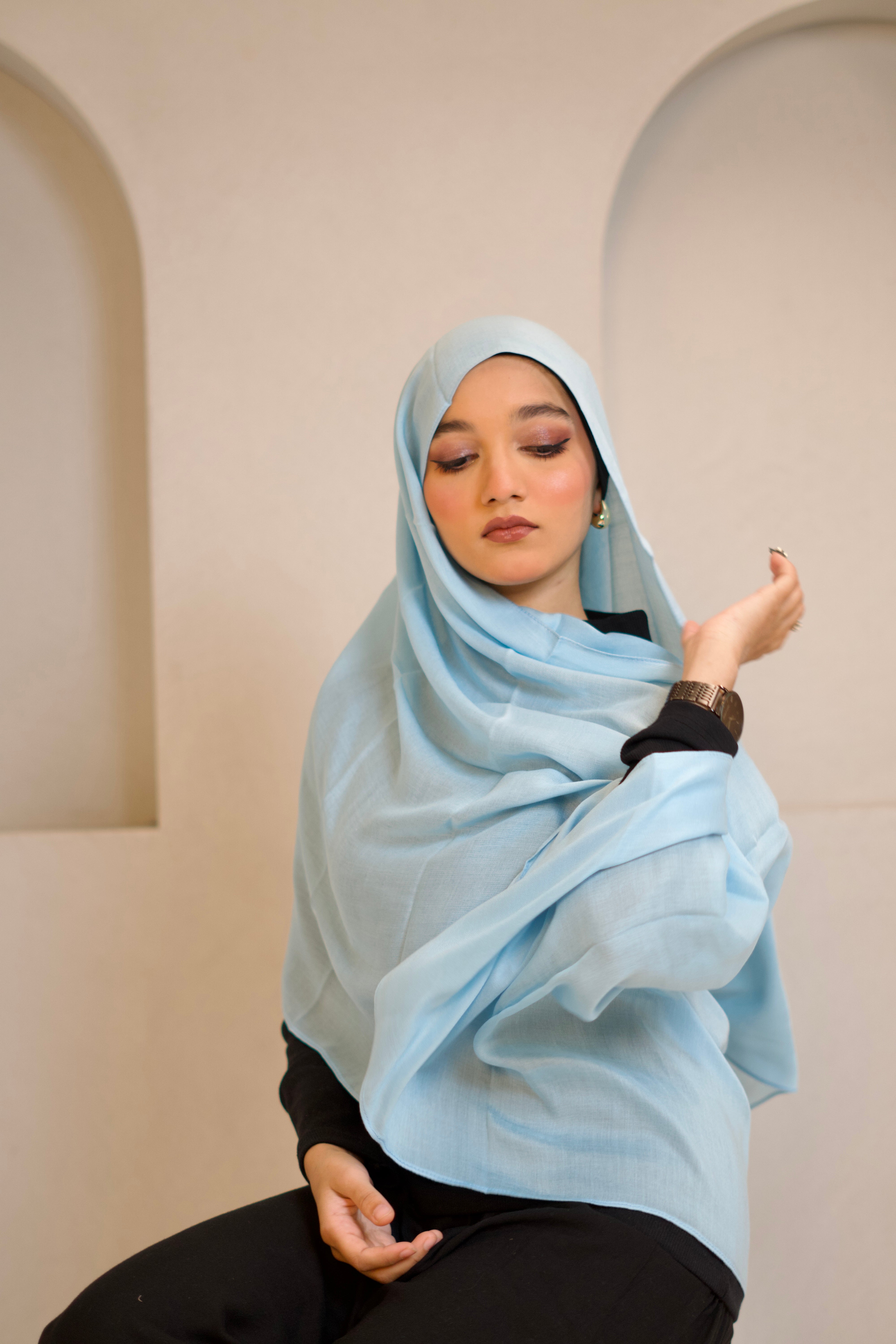 Modal Hijab #33 Pastel Blue