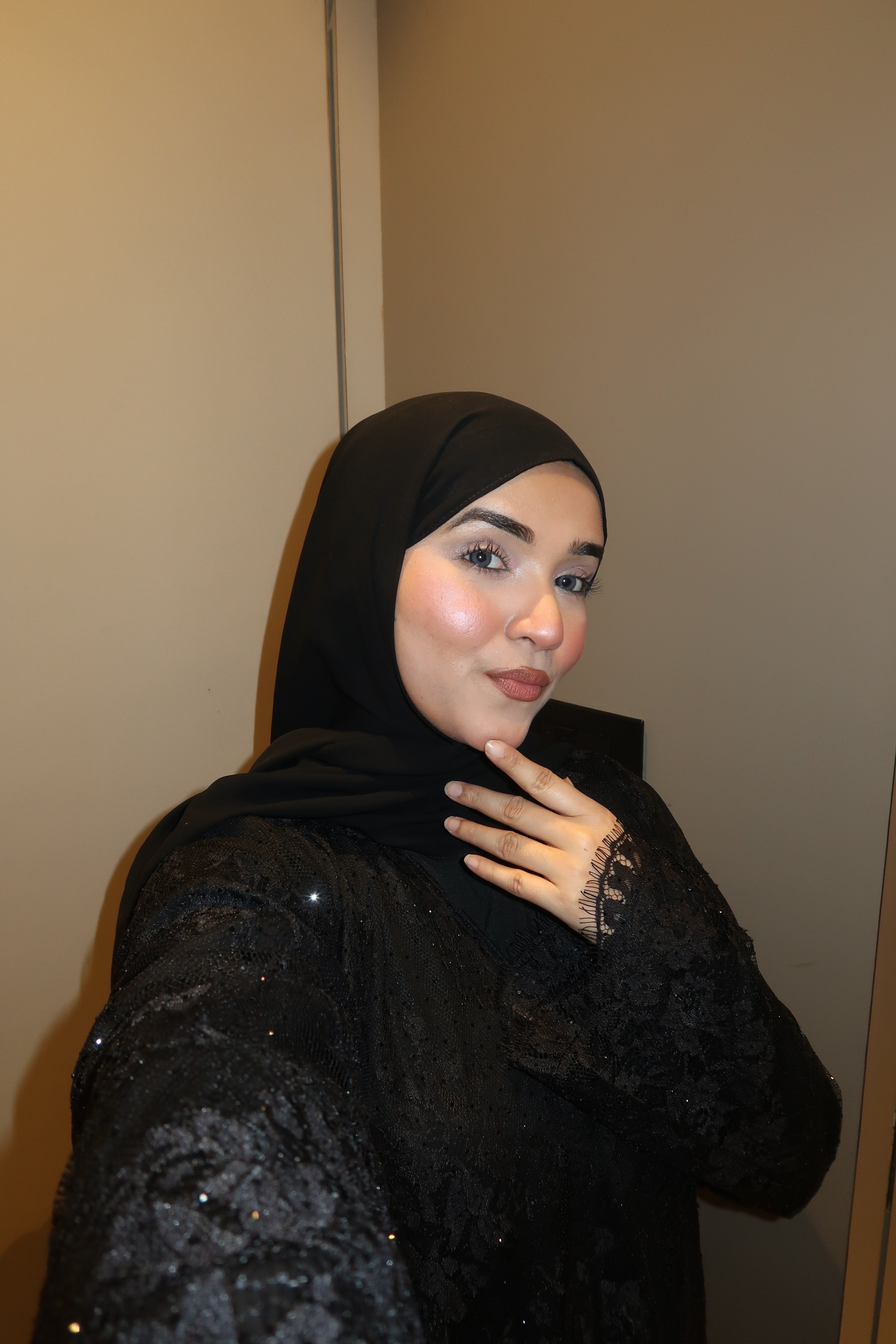 Layali Abayah - Lace Cut Work