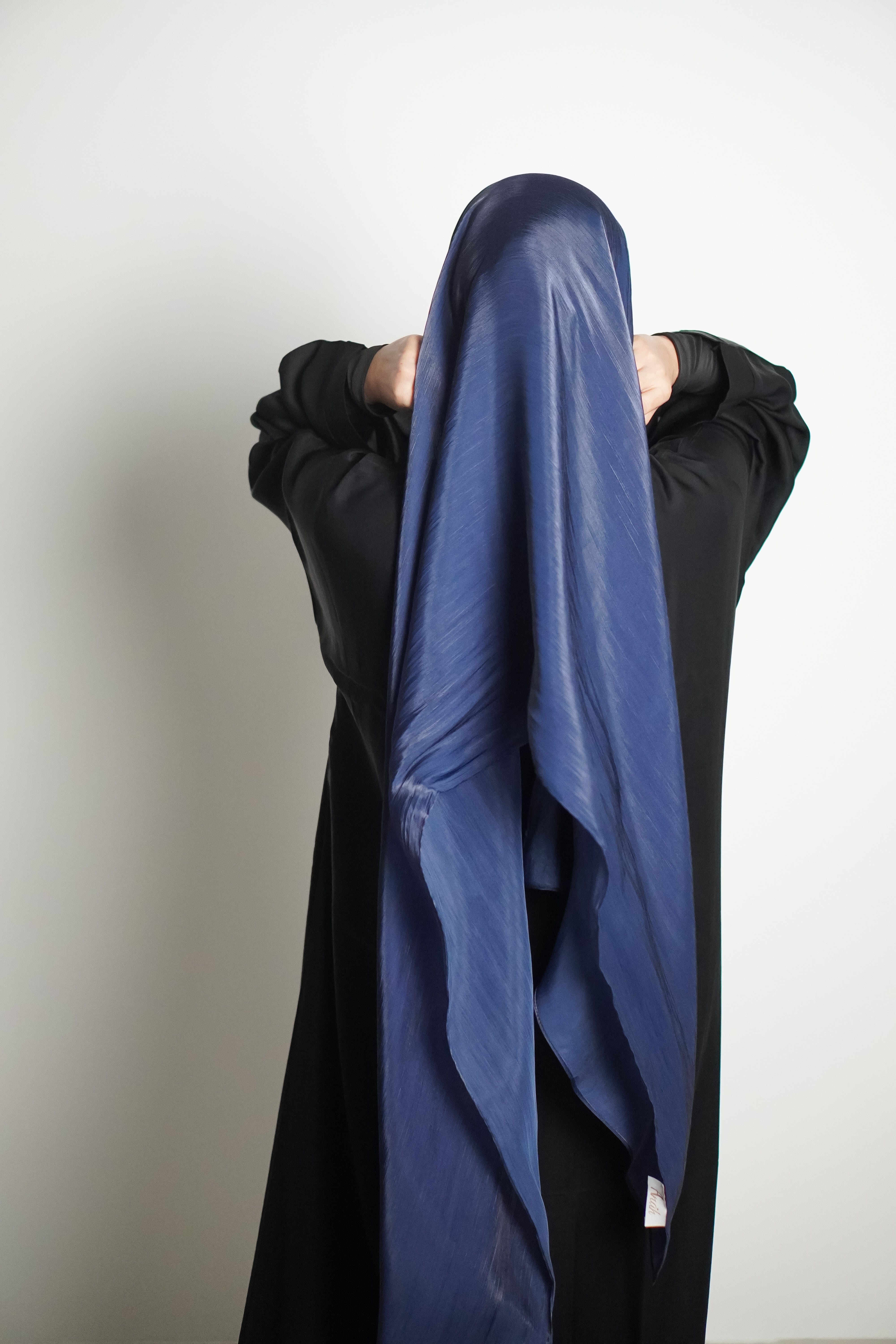 Premium Organza Hijab - Royal Blue