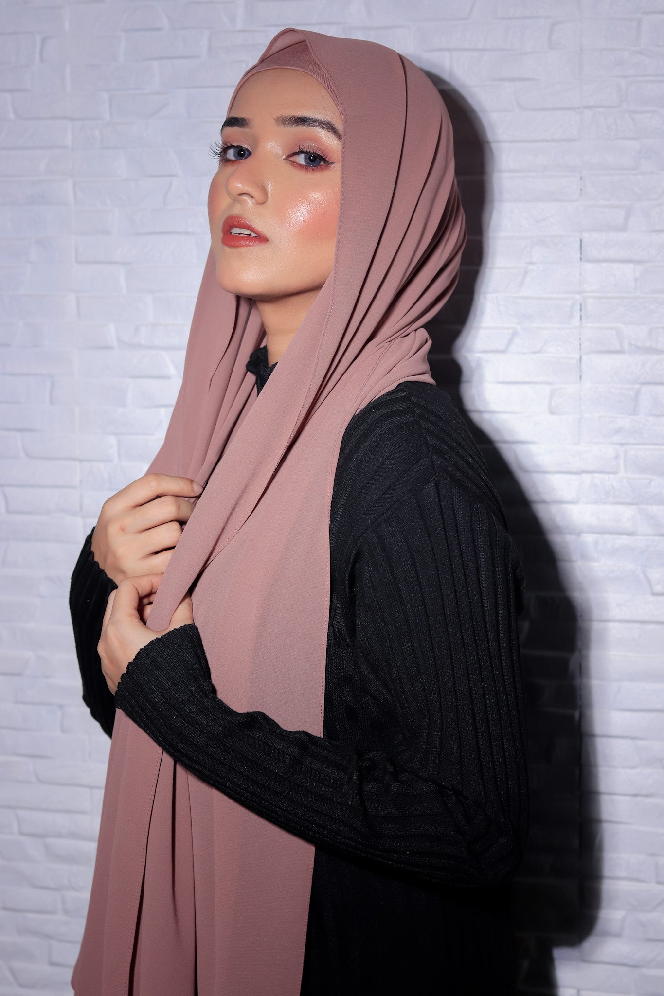 Matching Hijab Set - Nude