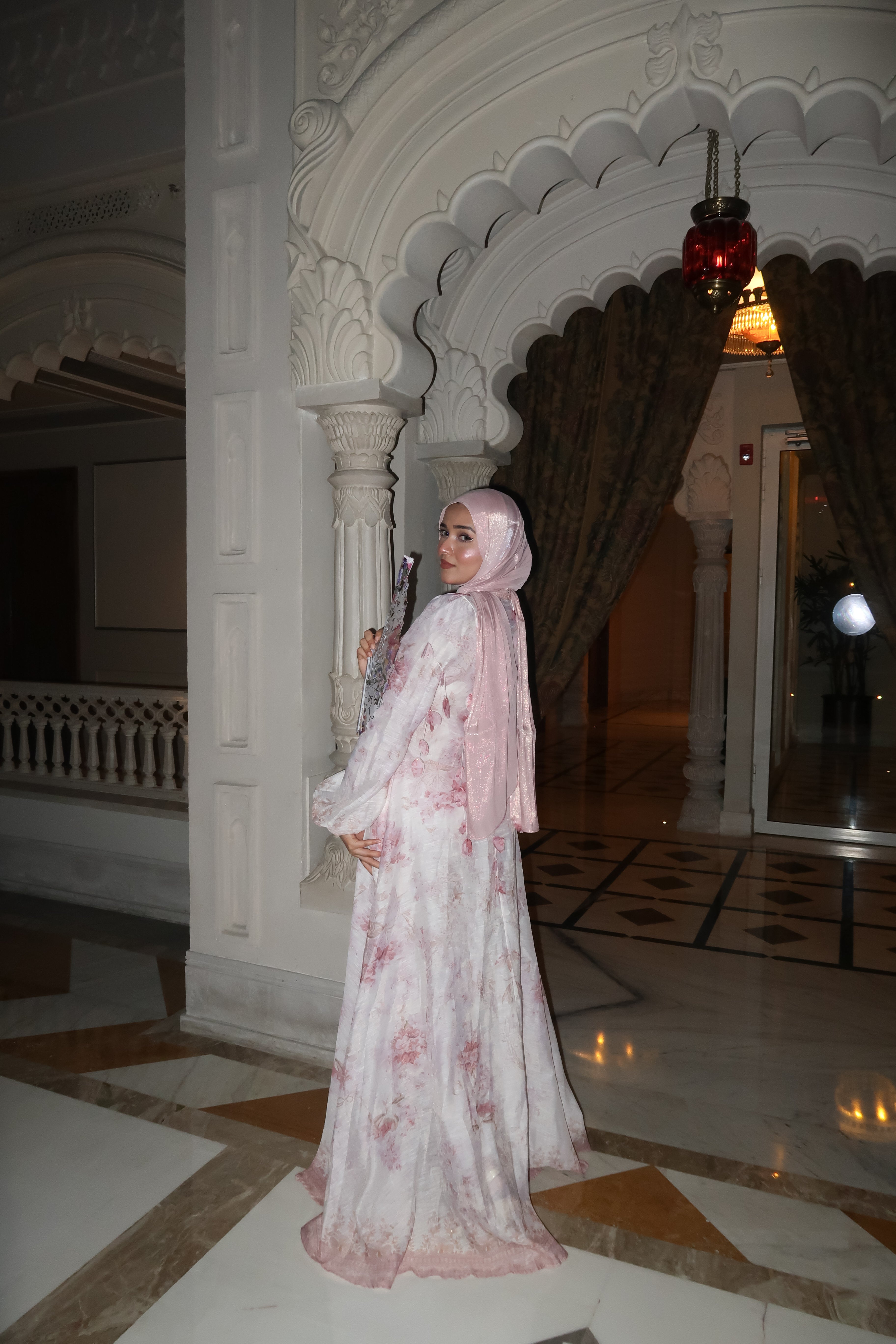 Premium Organza Hijab - Baby Pink