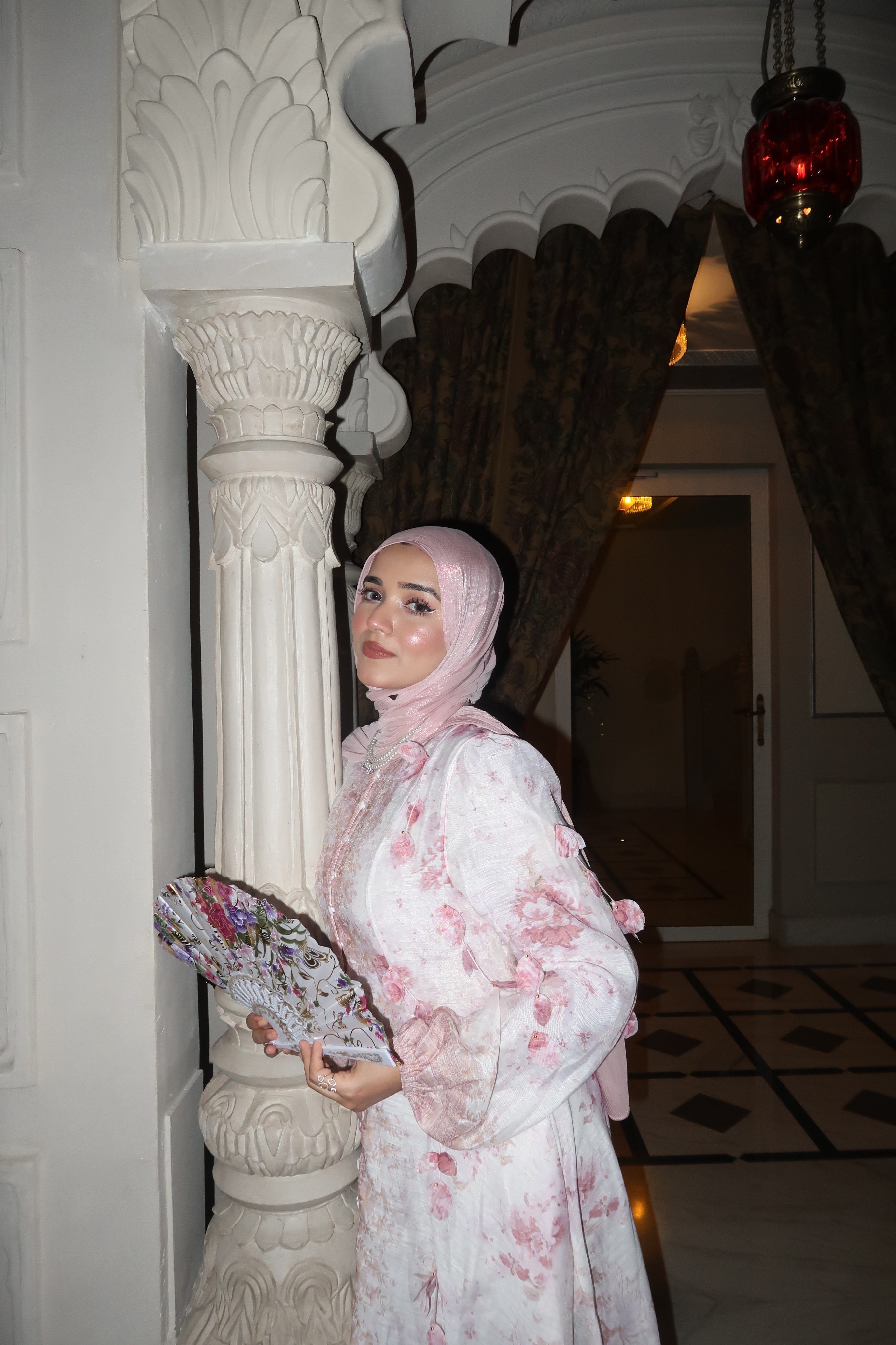 Premium Organza Hijab - Baby Pink