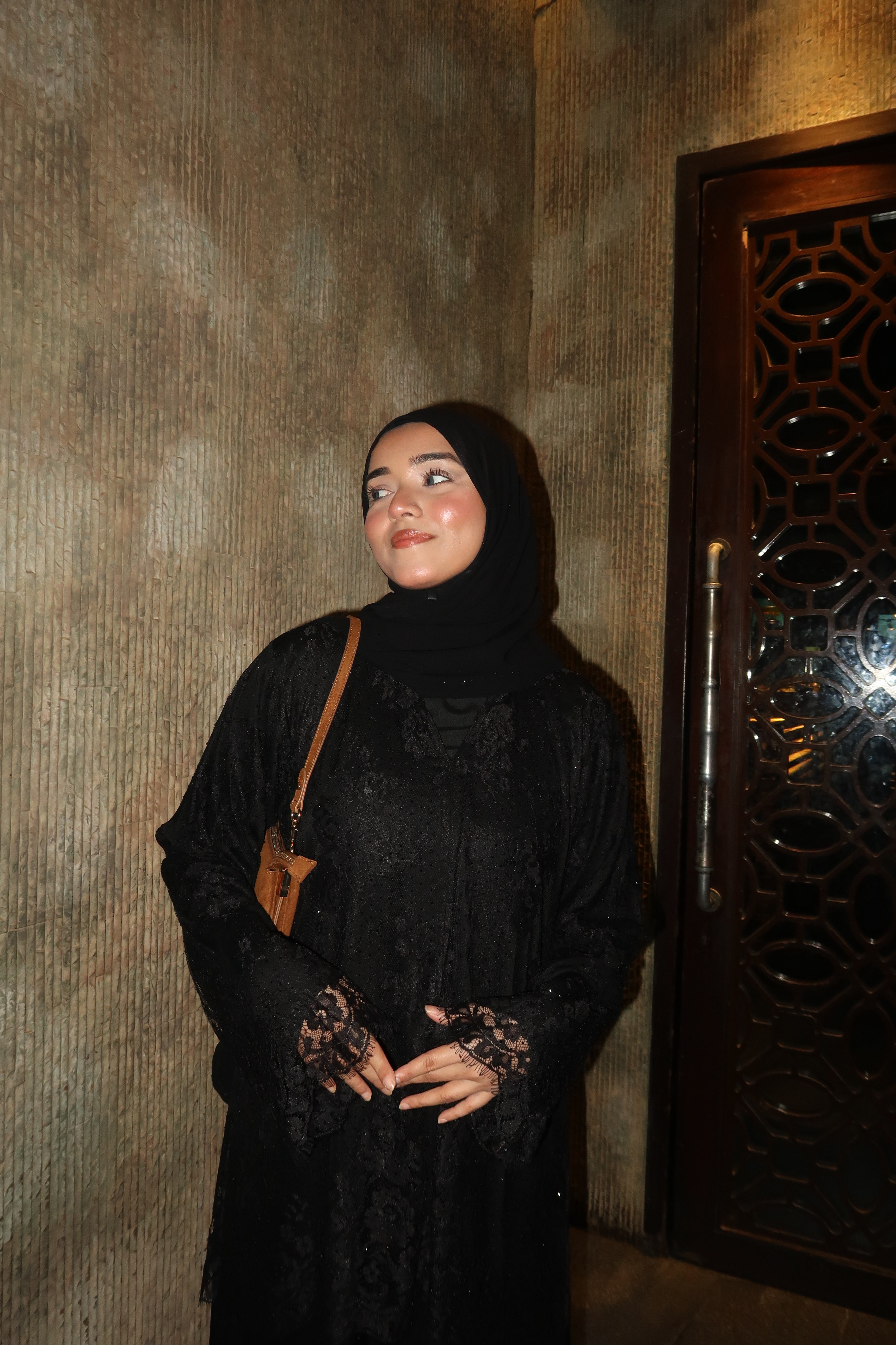 Layali Abayah - Lace Cut Work