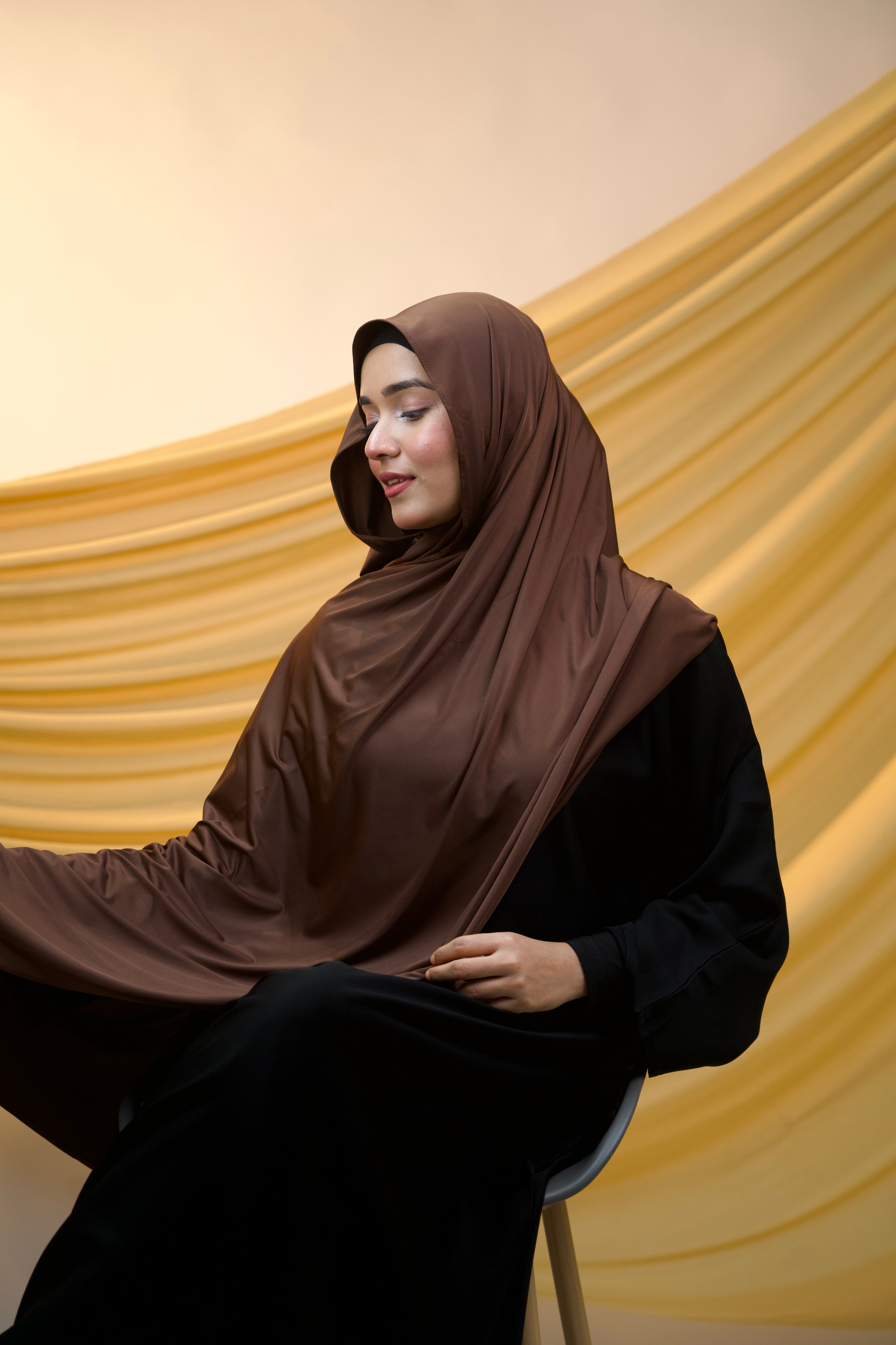 Premium Liquid Jersey - Chocolate Brown