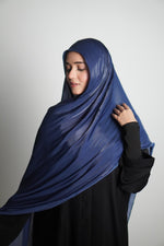 Premium Organza Hijab - Royal Blue