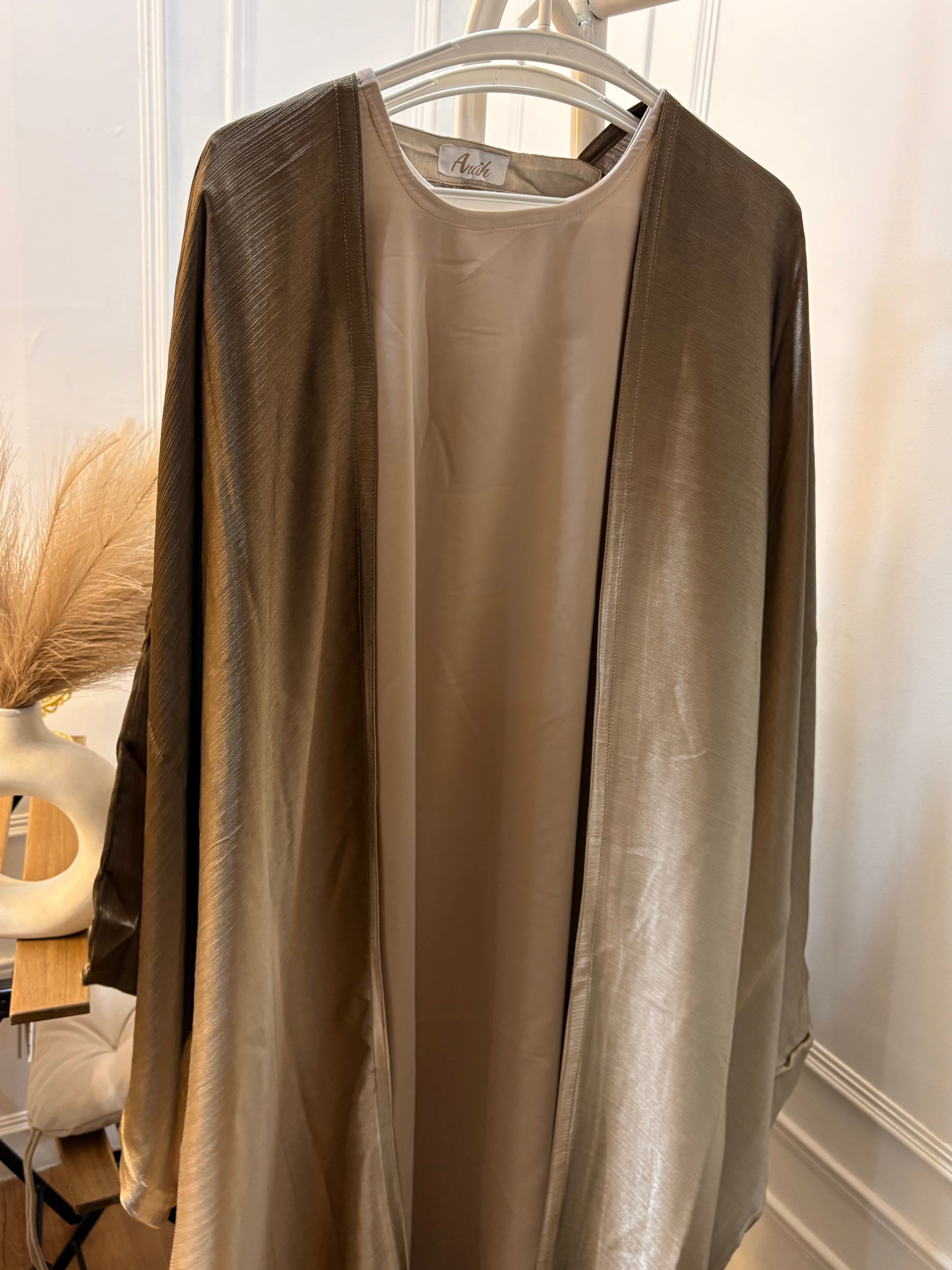 Amelia Ombre Abayah - Rich Bronze