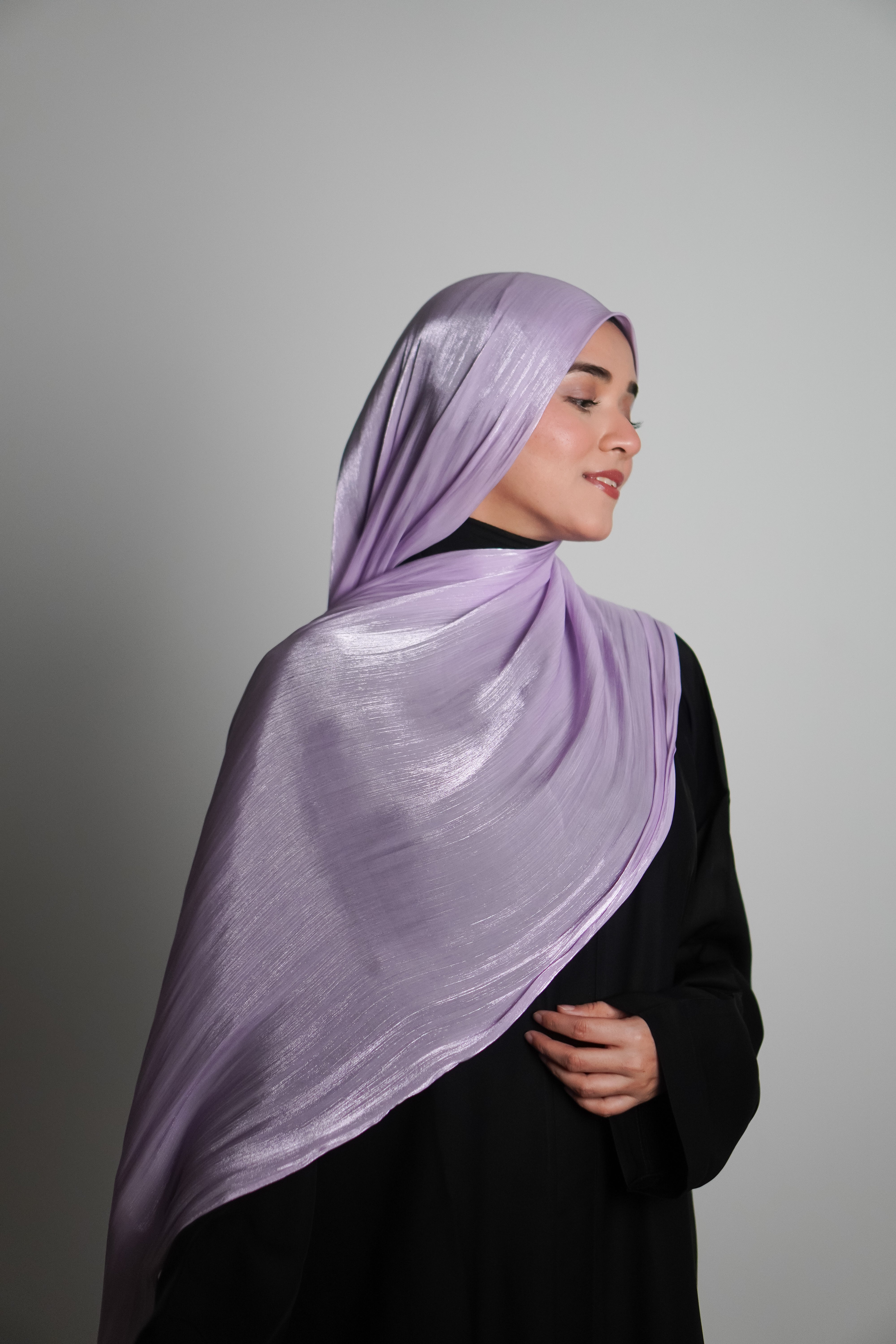 Premium Organza Hijab - Lilac Love