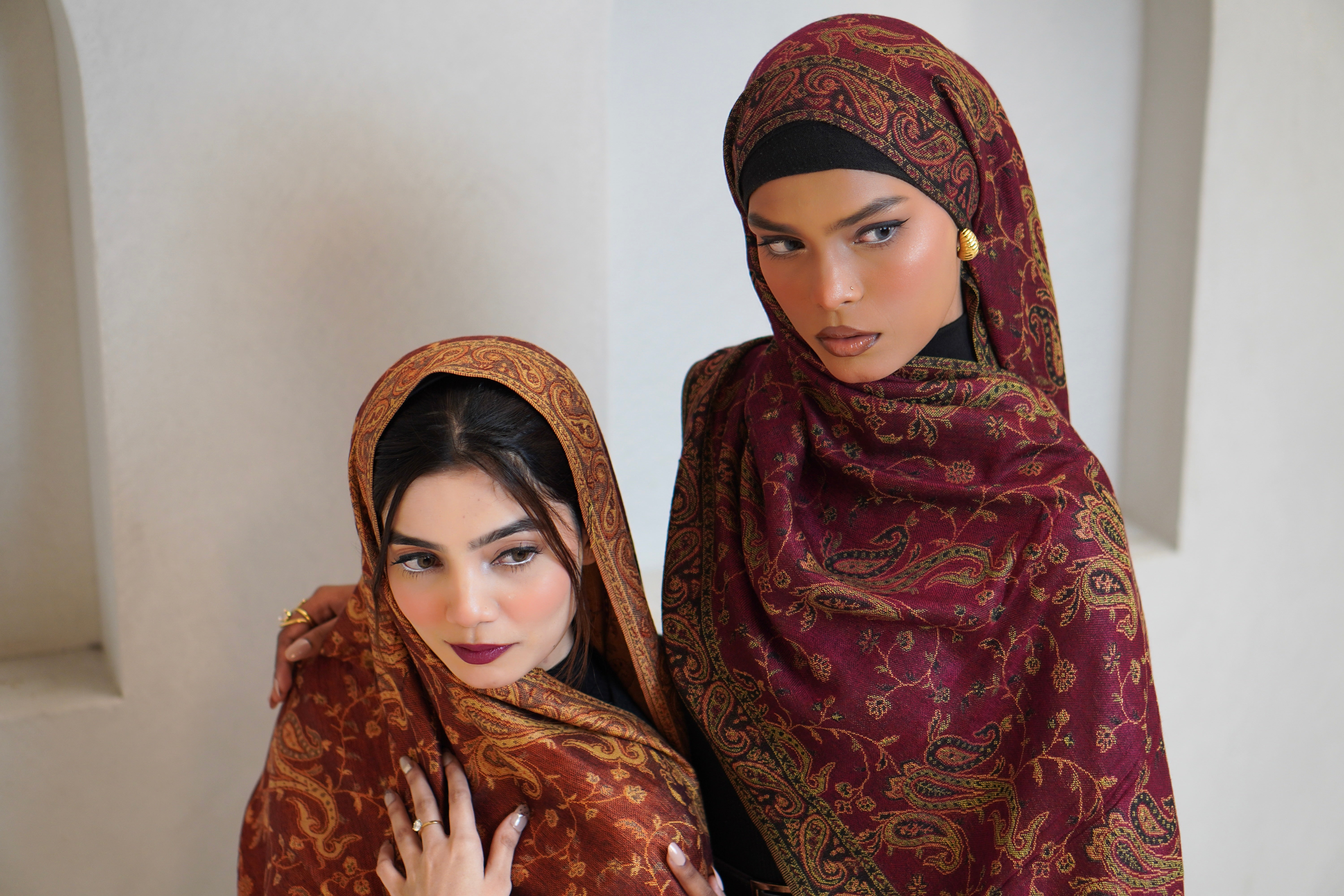 Pashmina Hijab - Kesariya