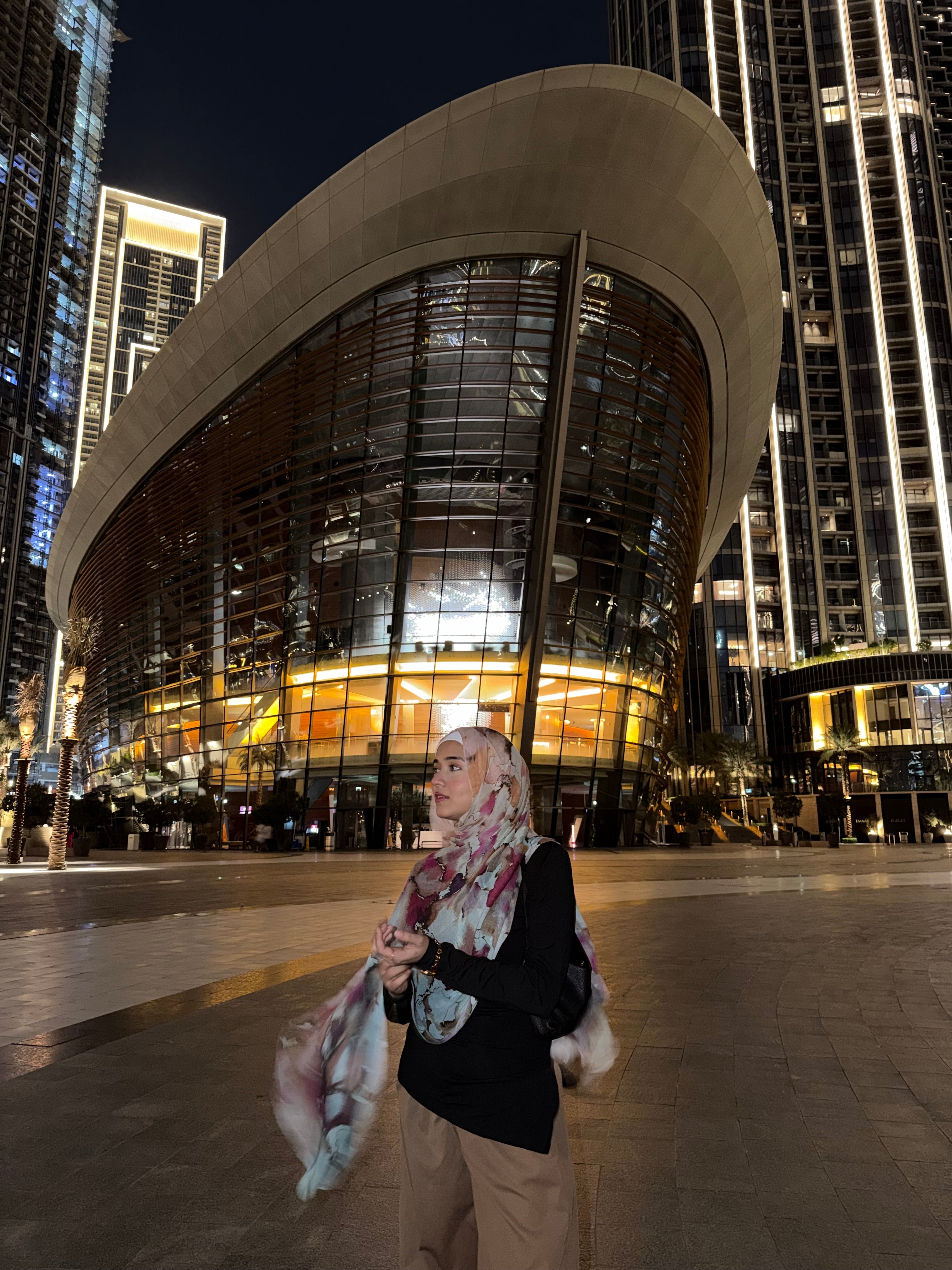Watercolor Printed Modal Hijab