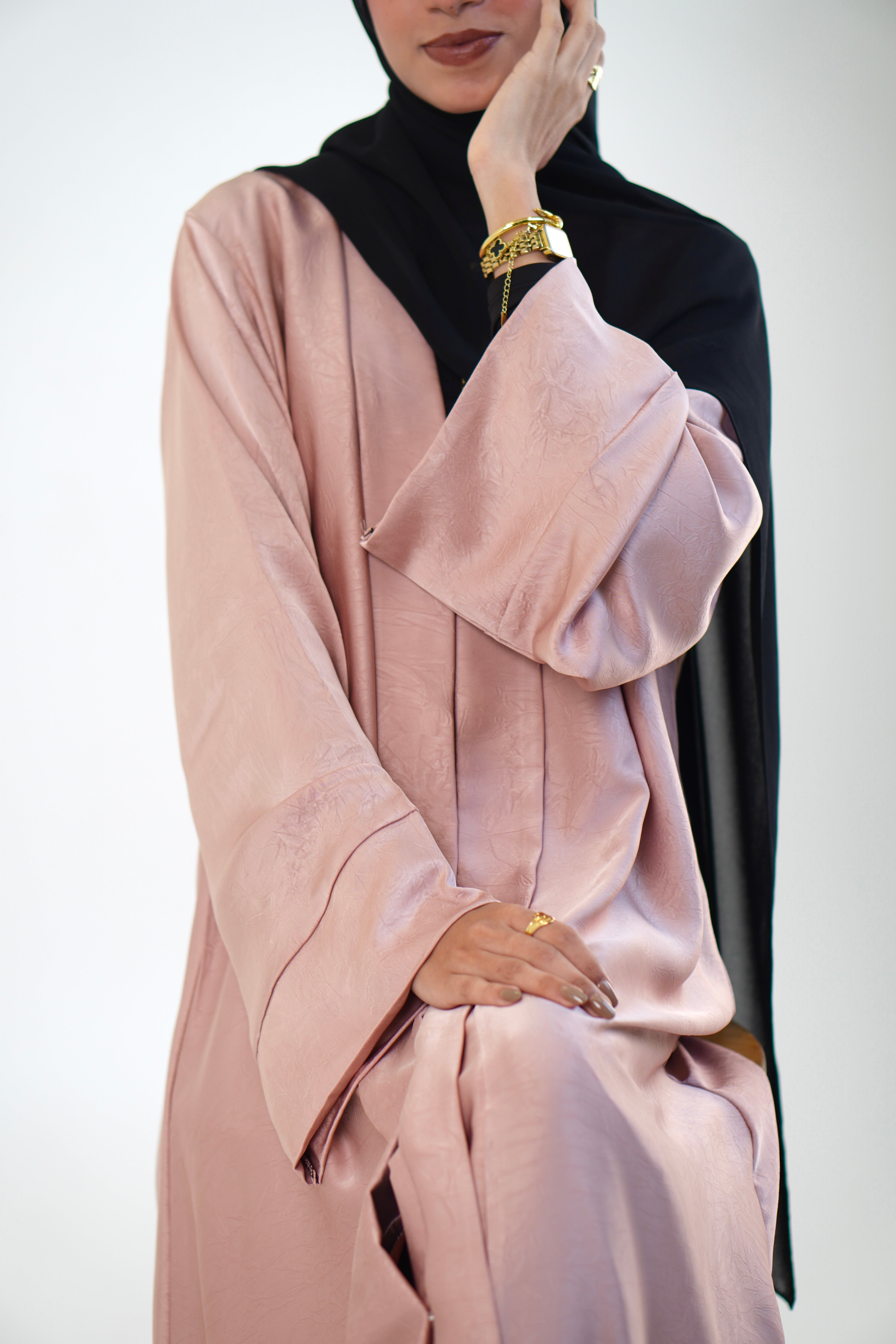 EMAAN ABAYAH - PASTEL PEACH