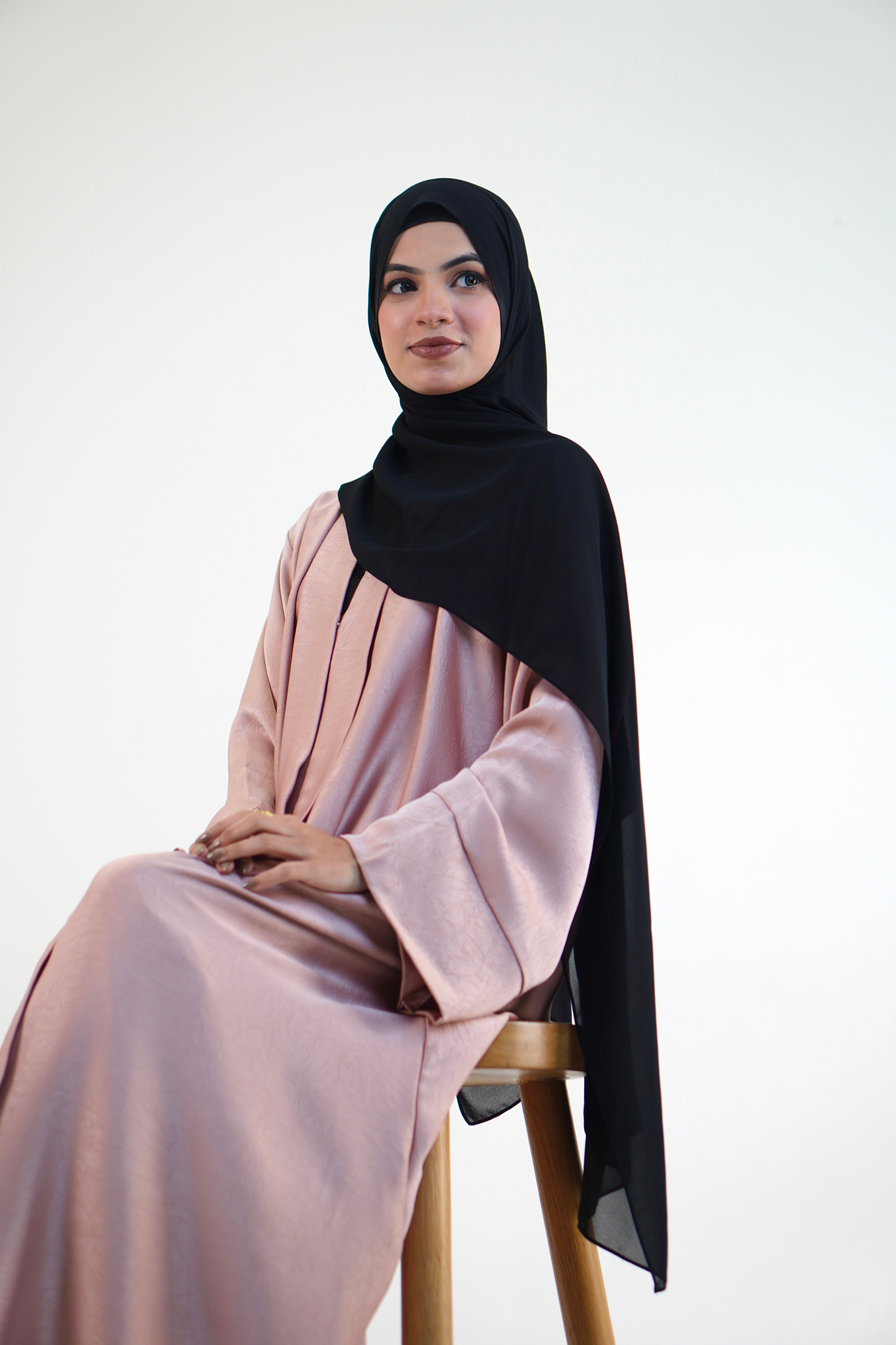 EMAAN ABAYAH - PASTEL PEACH