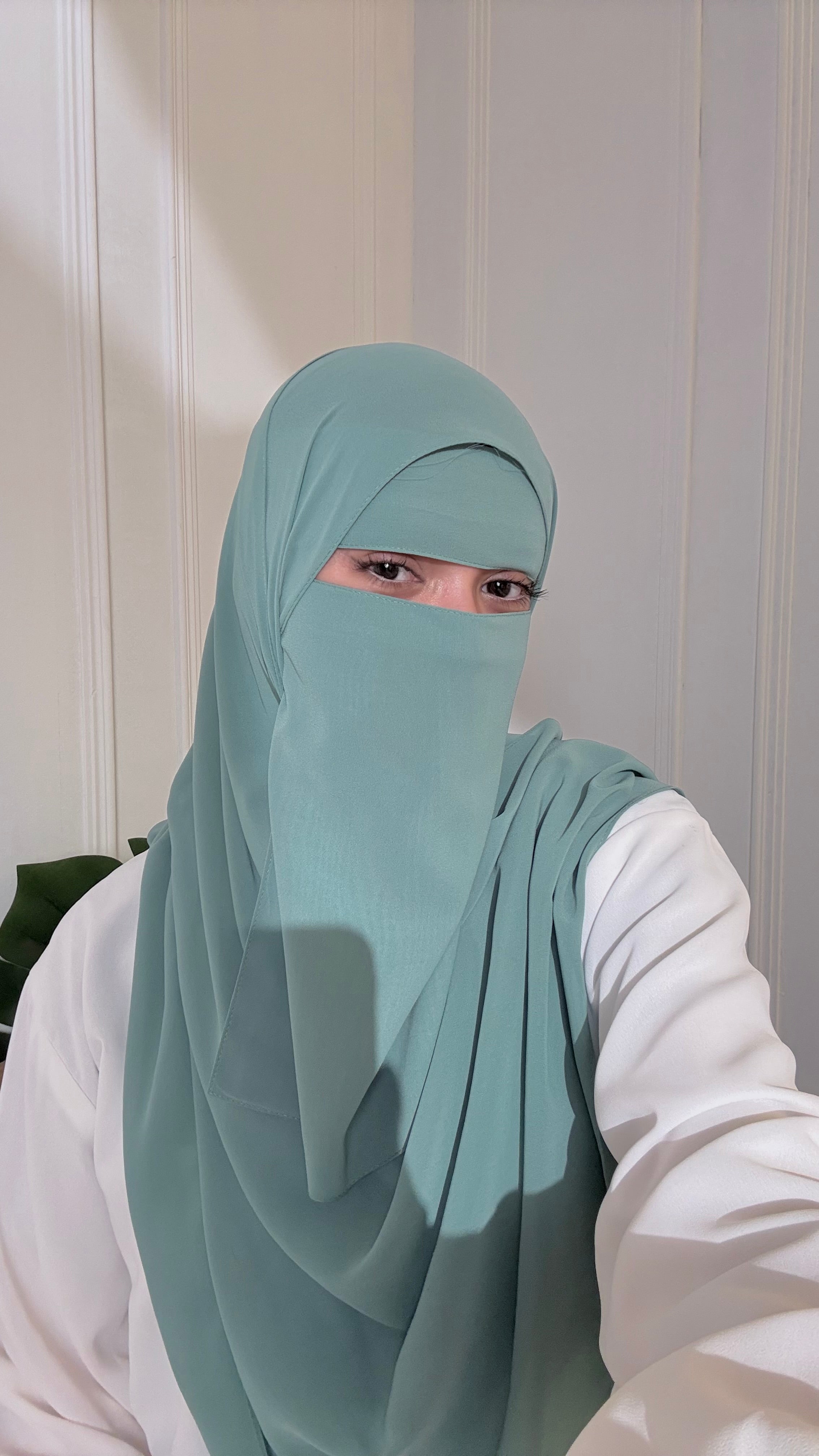 Matching Niqab Set - Sea Green