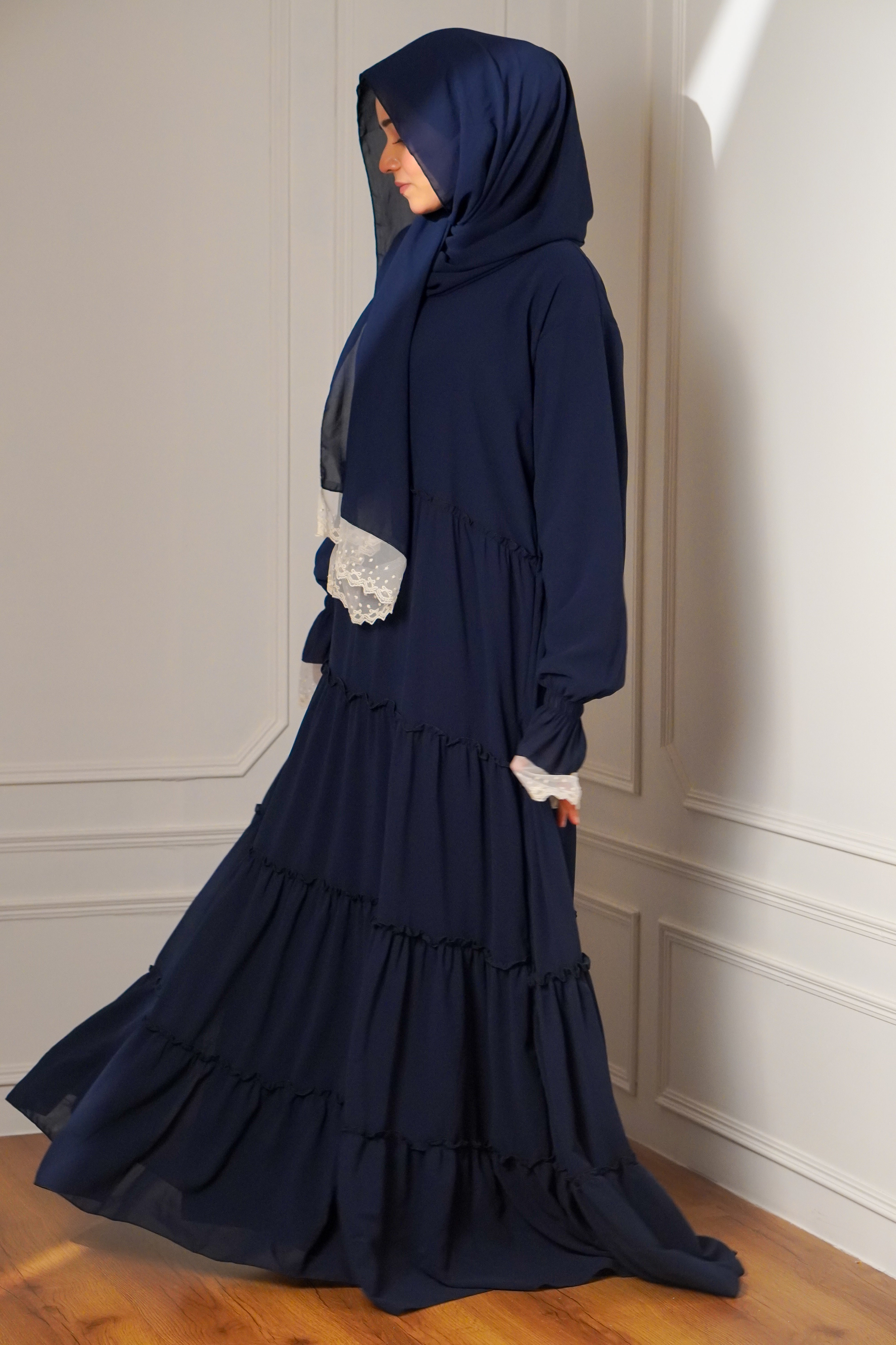 Feriha 2.0 Ruffled Dress - RICH BLUE