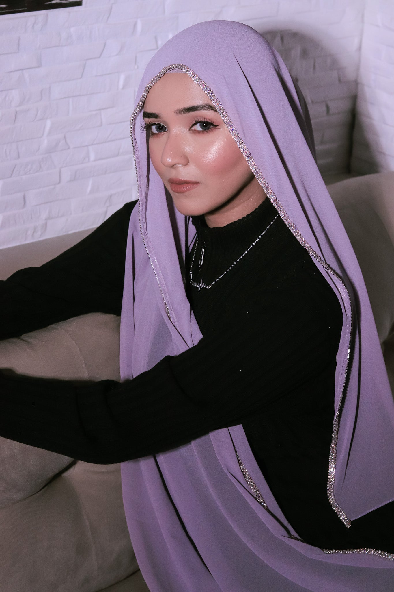 Crystal Hijab - Lilac