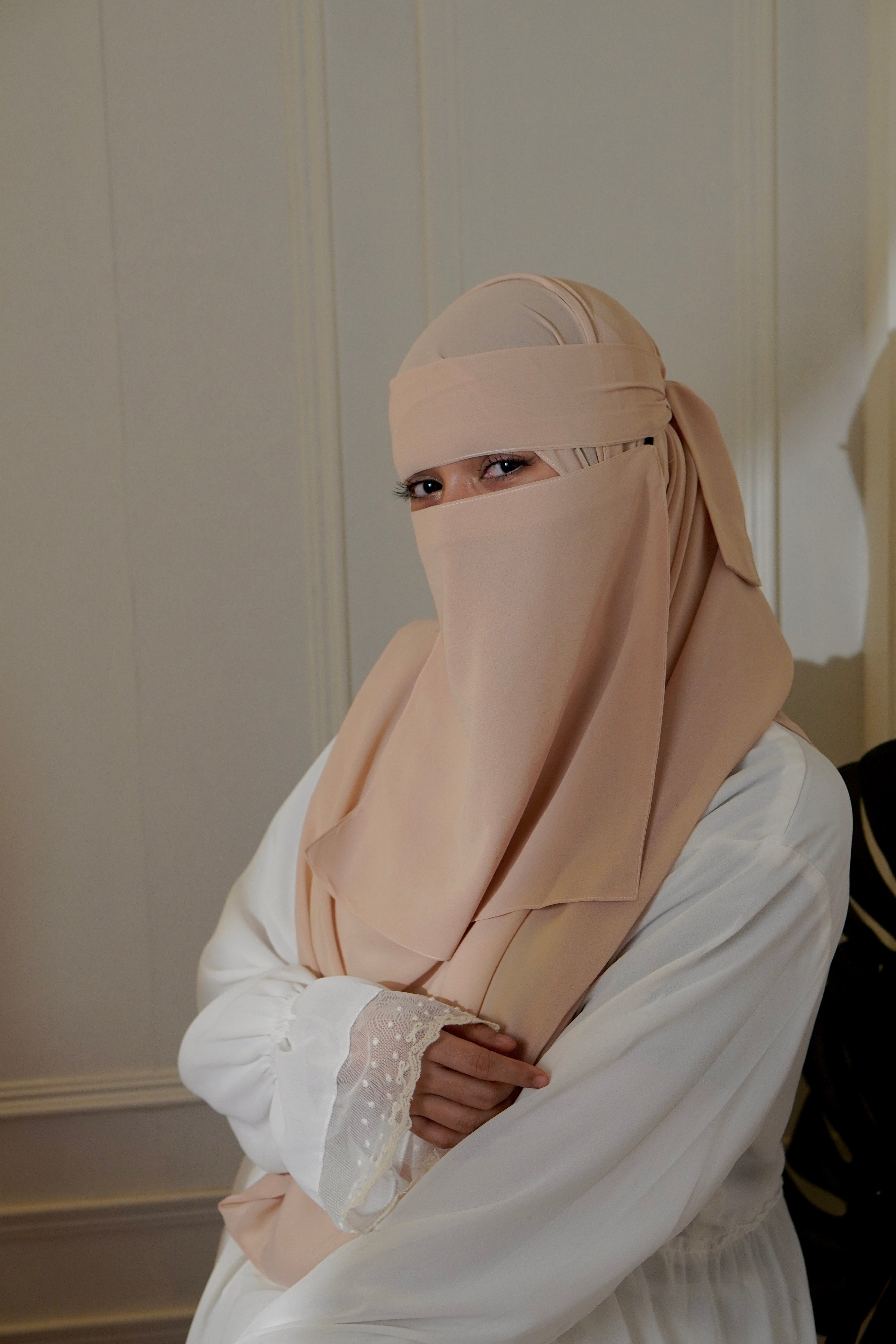 Matching Niqab Set - Beige