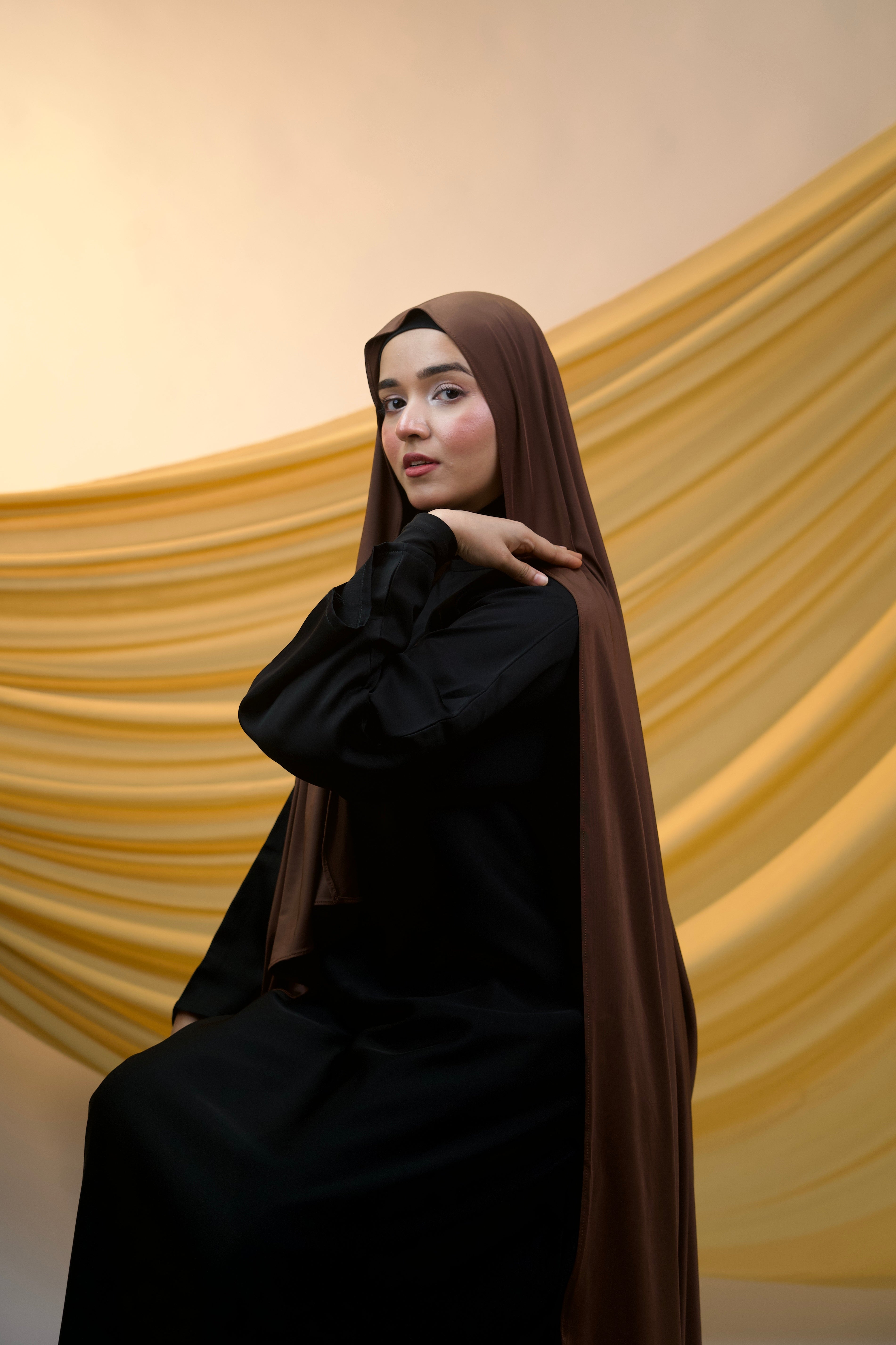 Premium Liquid Jersey - Chocolate Brown