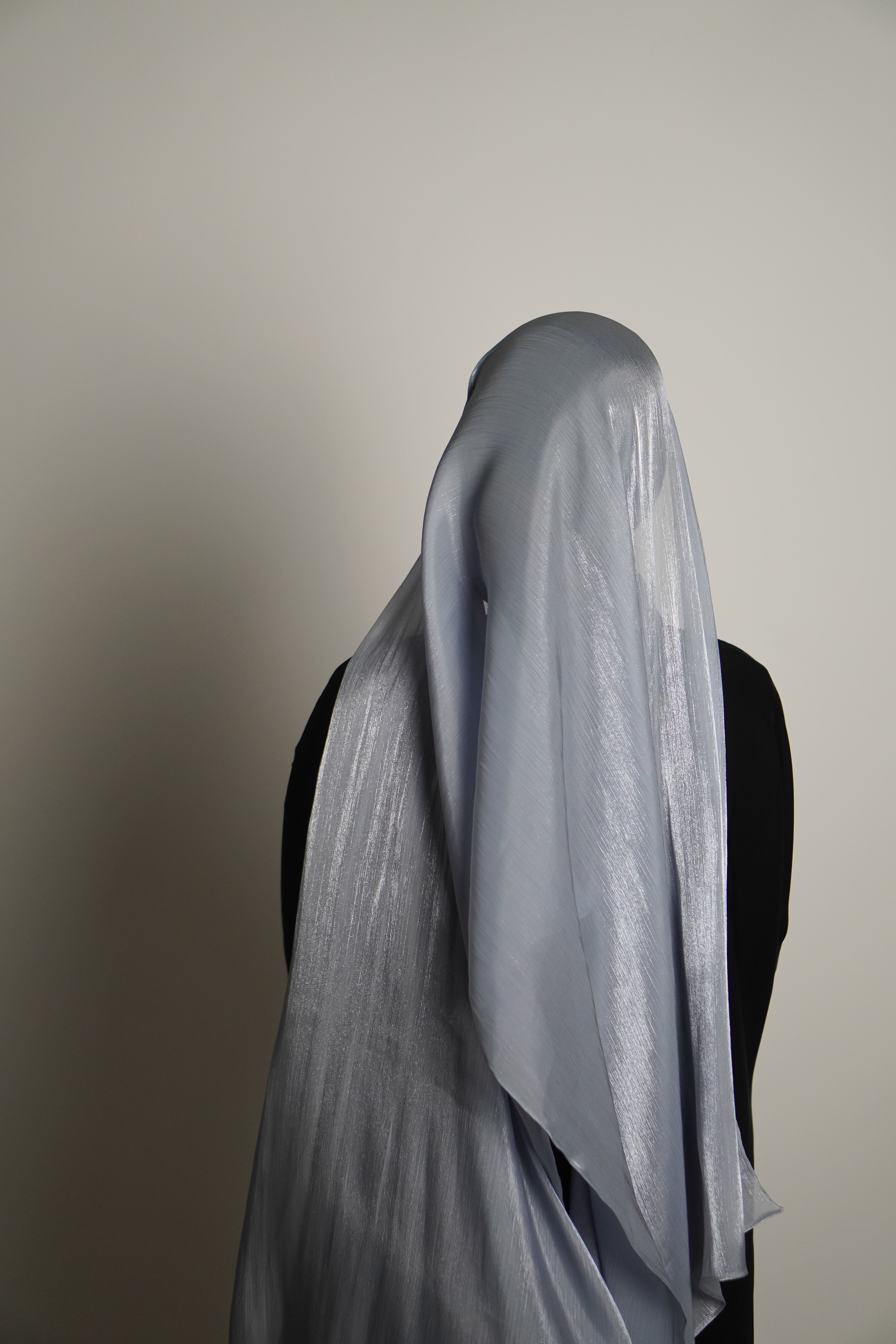Premium Organza Hijab - Baby Blue