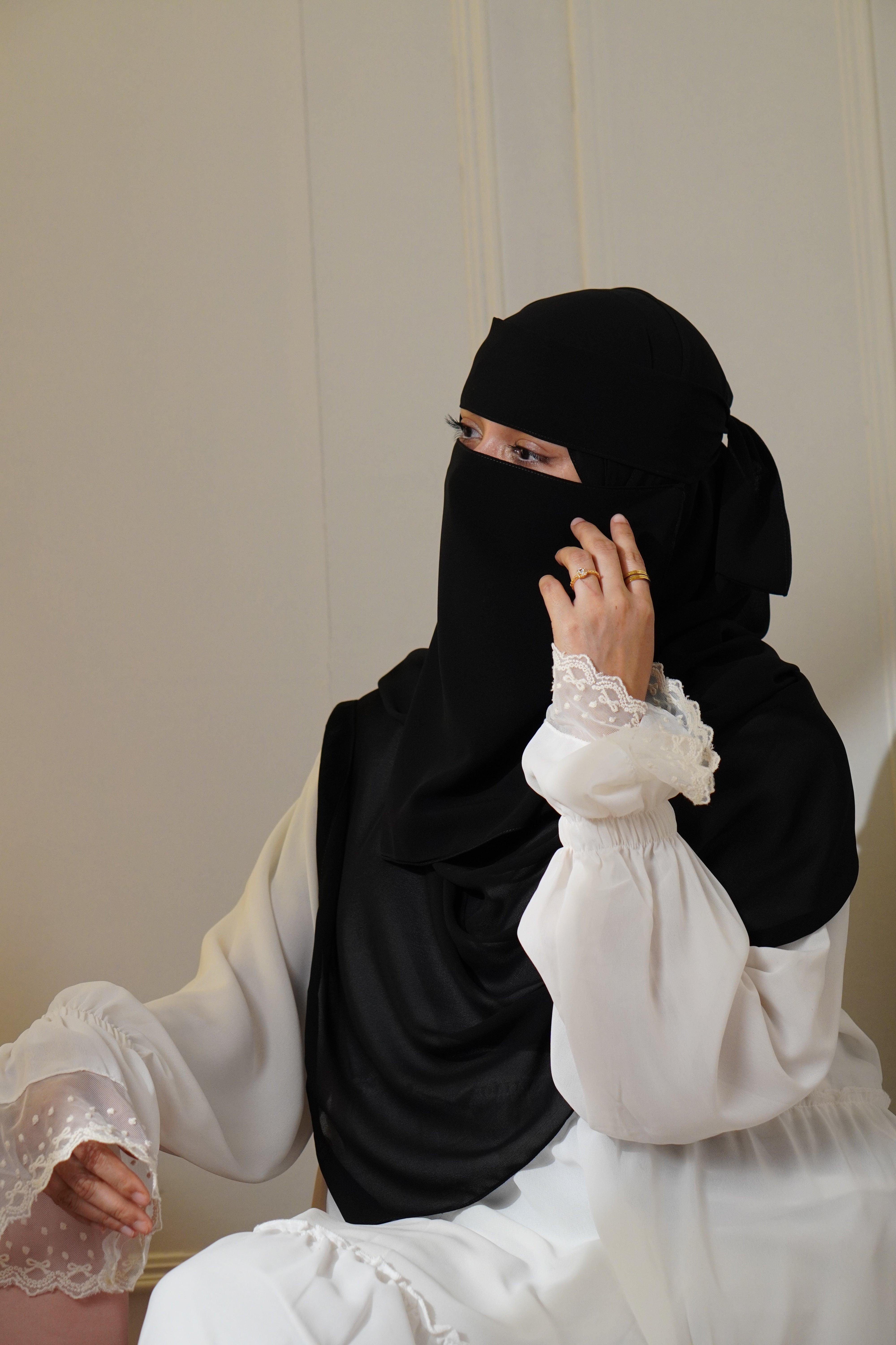 Matching Niqab Set - Black