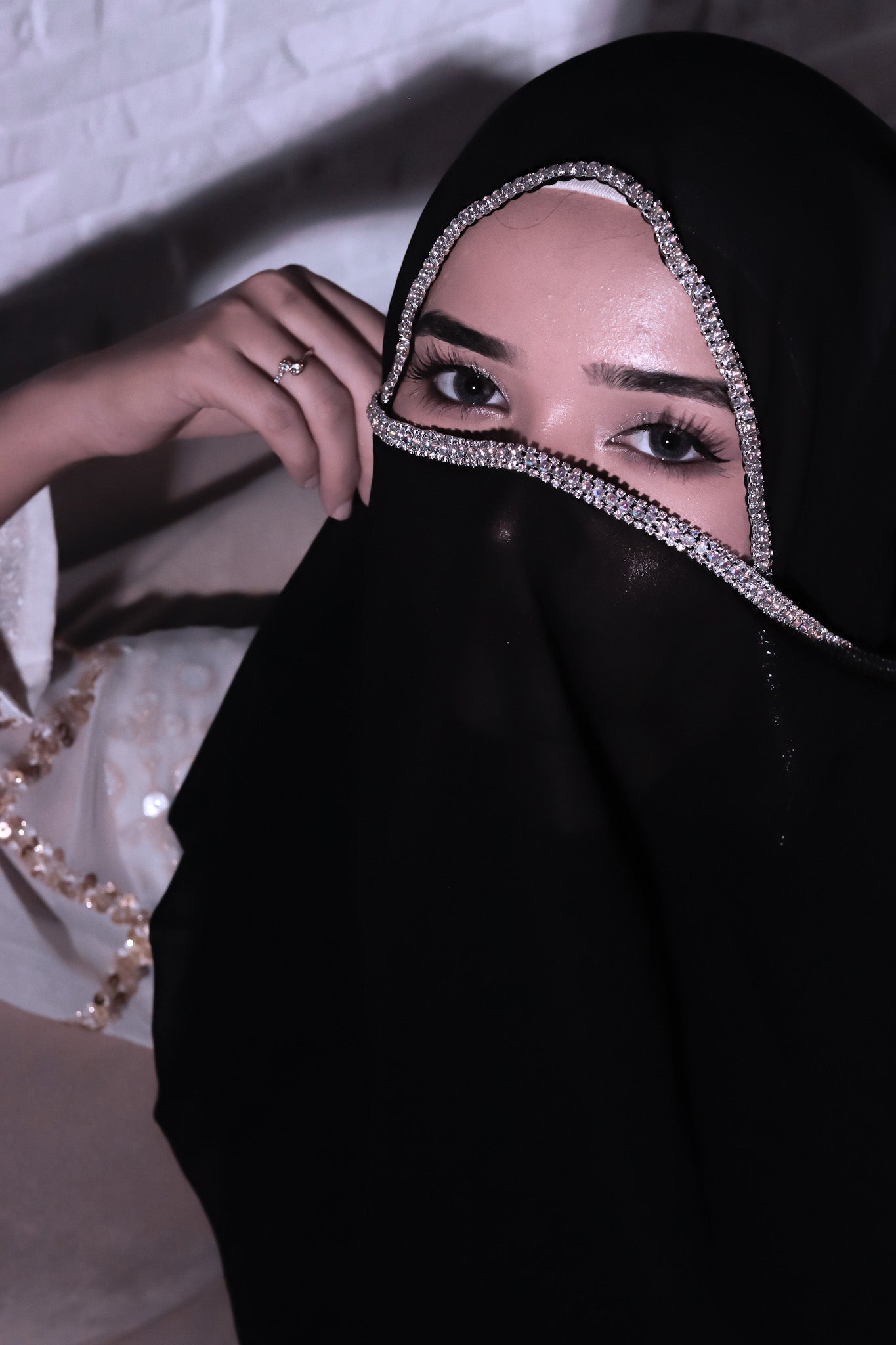 Crystal Hijab - Black
