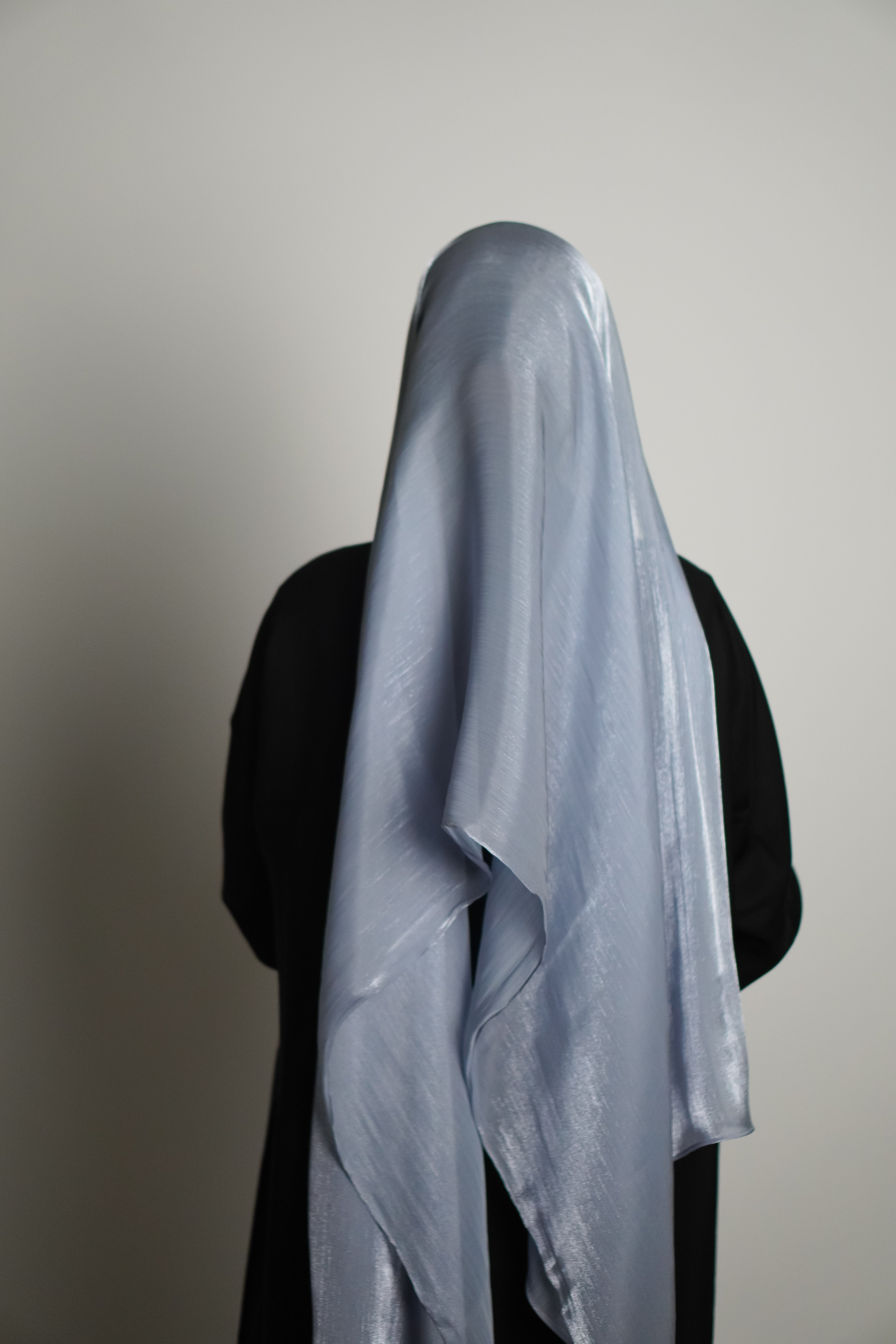 Premium Organza Hijab - Baby Blue