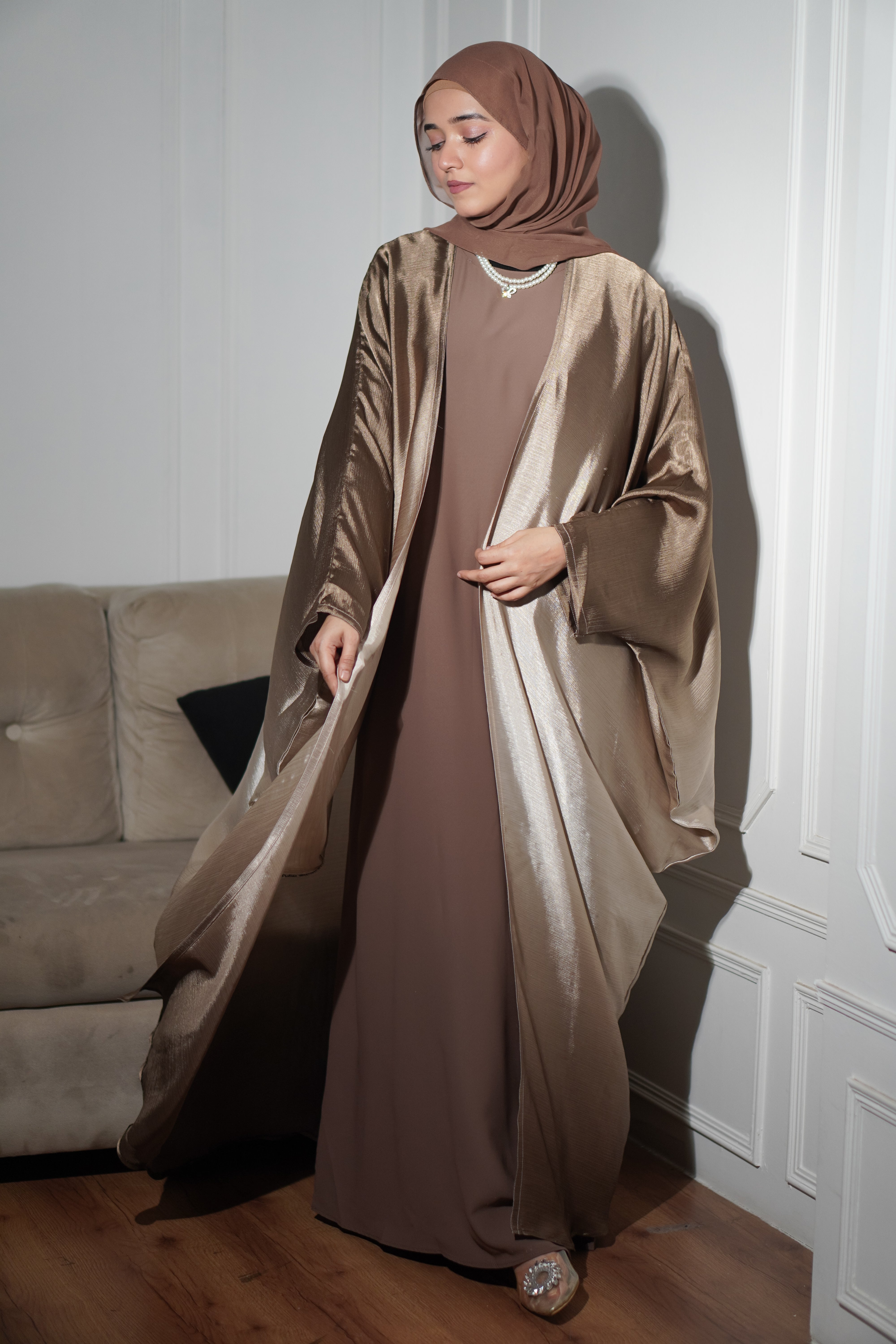 Amelia Ombre Abayah - Rich Bronze