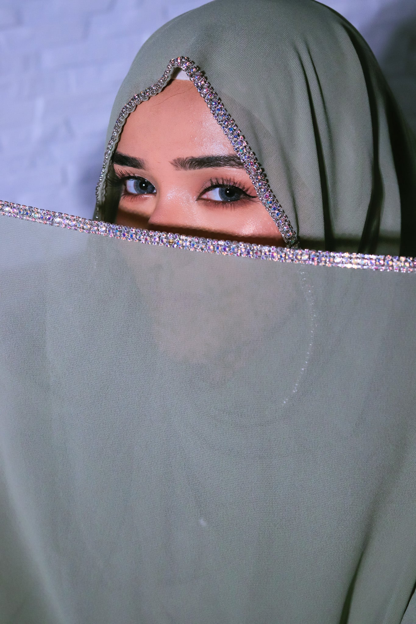 Crystal Hijab - Sage Green