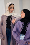 Tie Knot Shrug Abayah - Dusty Lilac