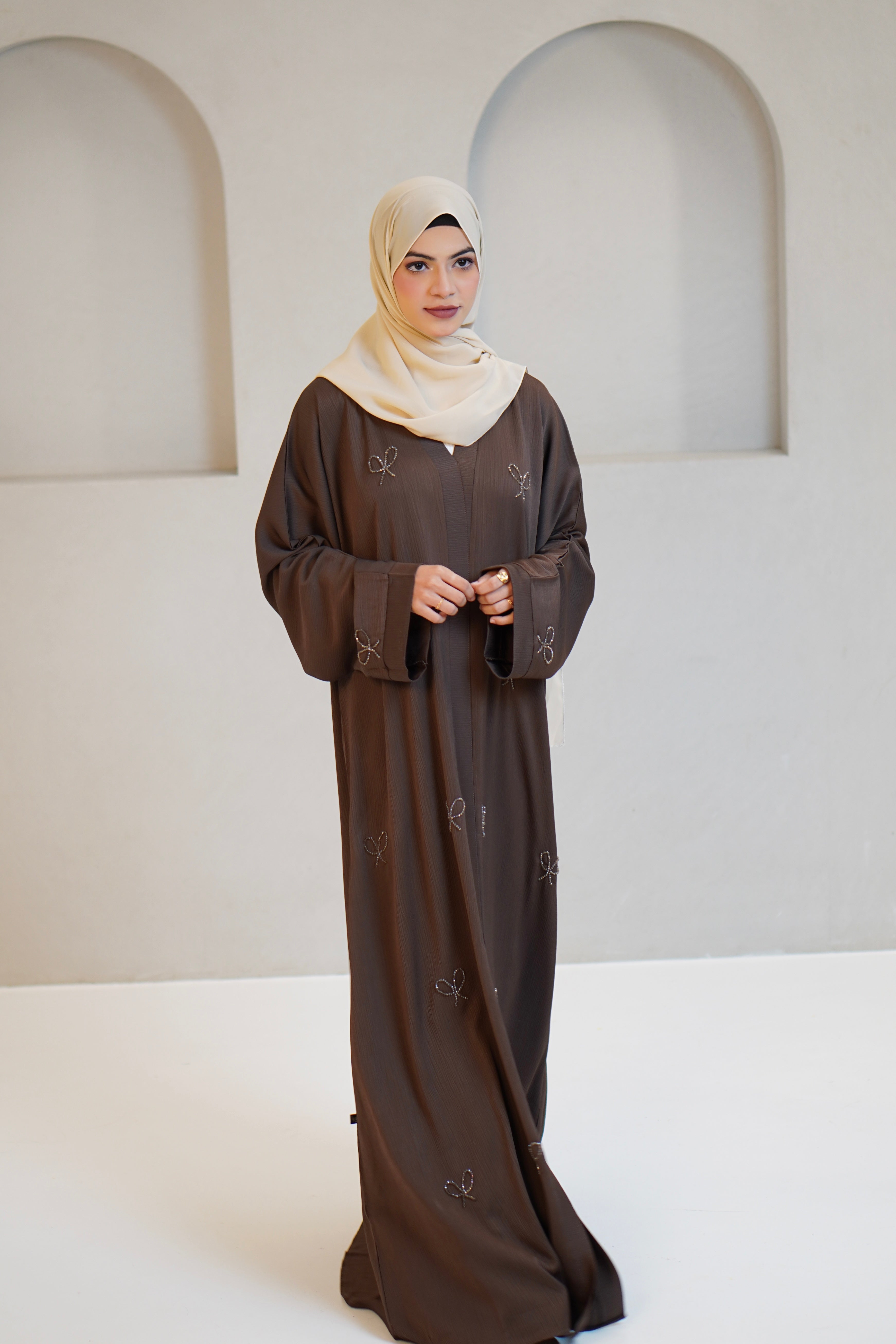 COQUETTE ABAYAH - CHOCOLATE BROWN