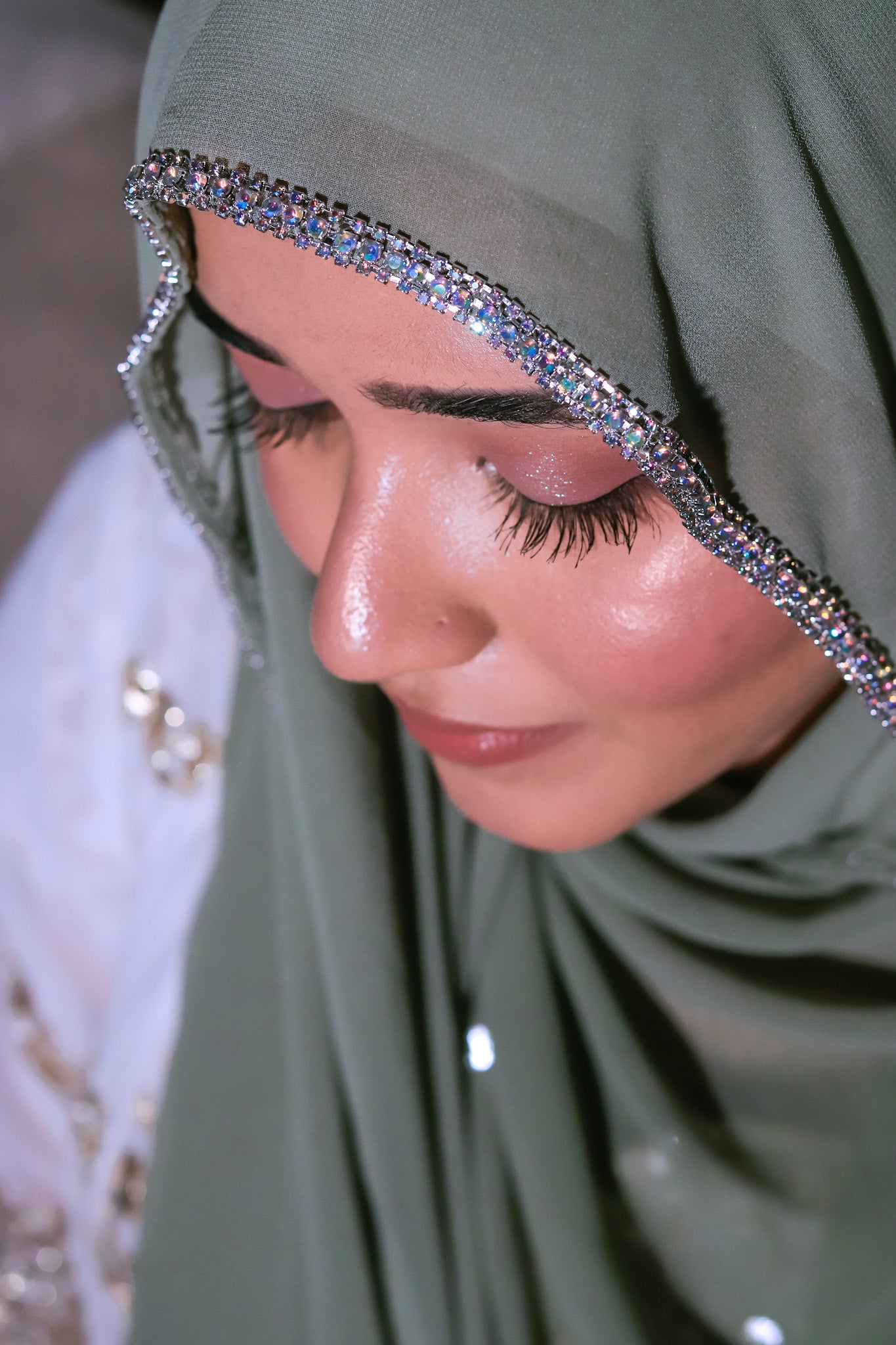 Crystal Hijab - Sage Green