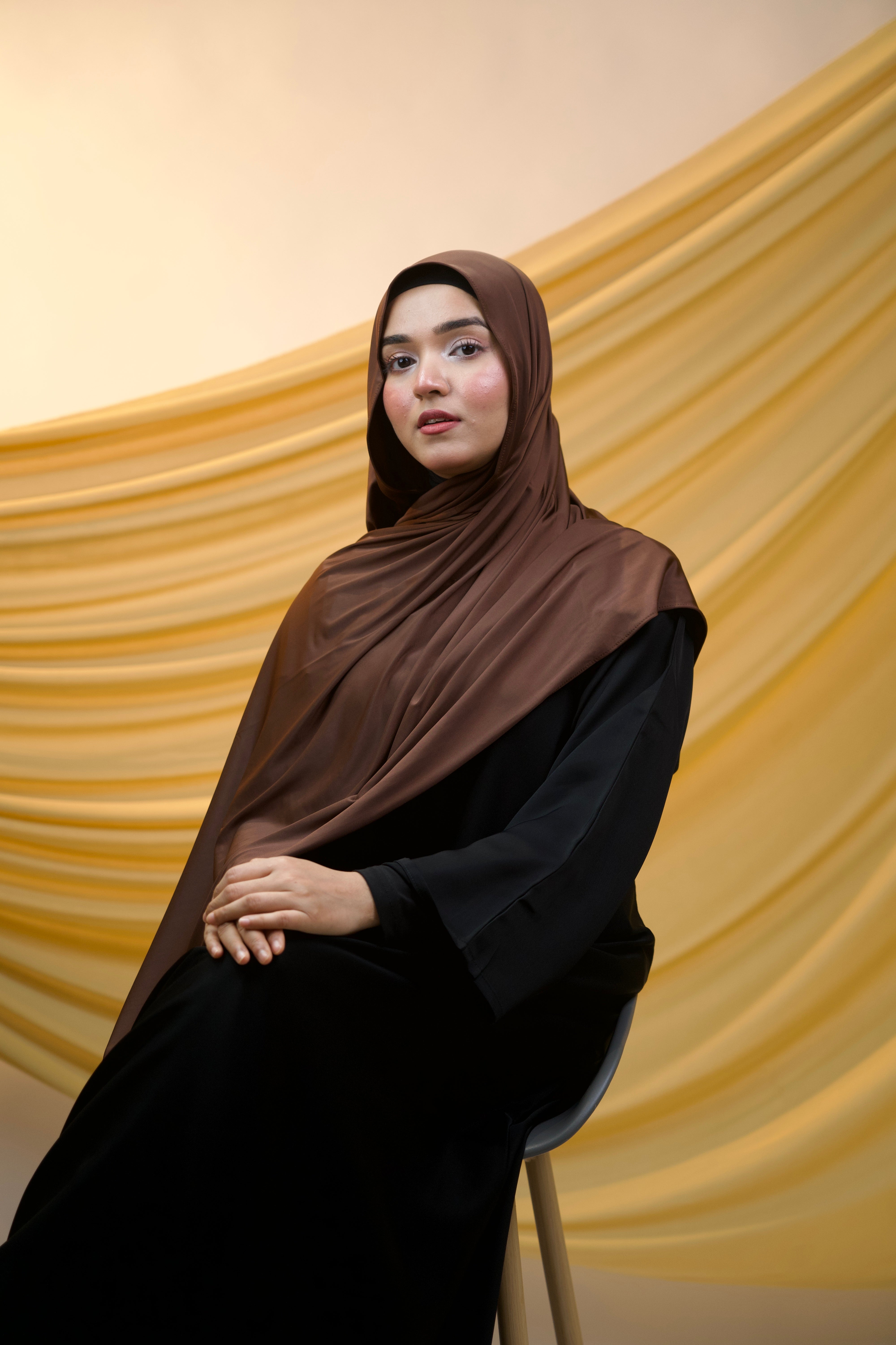 Premium Liquid Jersey - Chocolate Brown