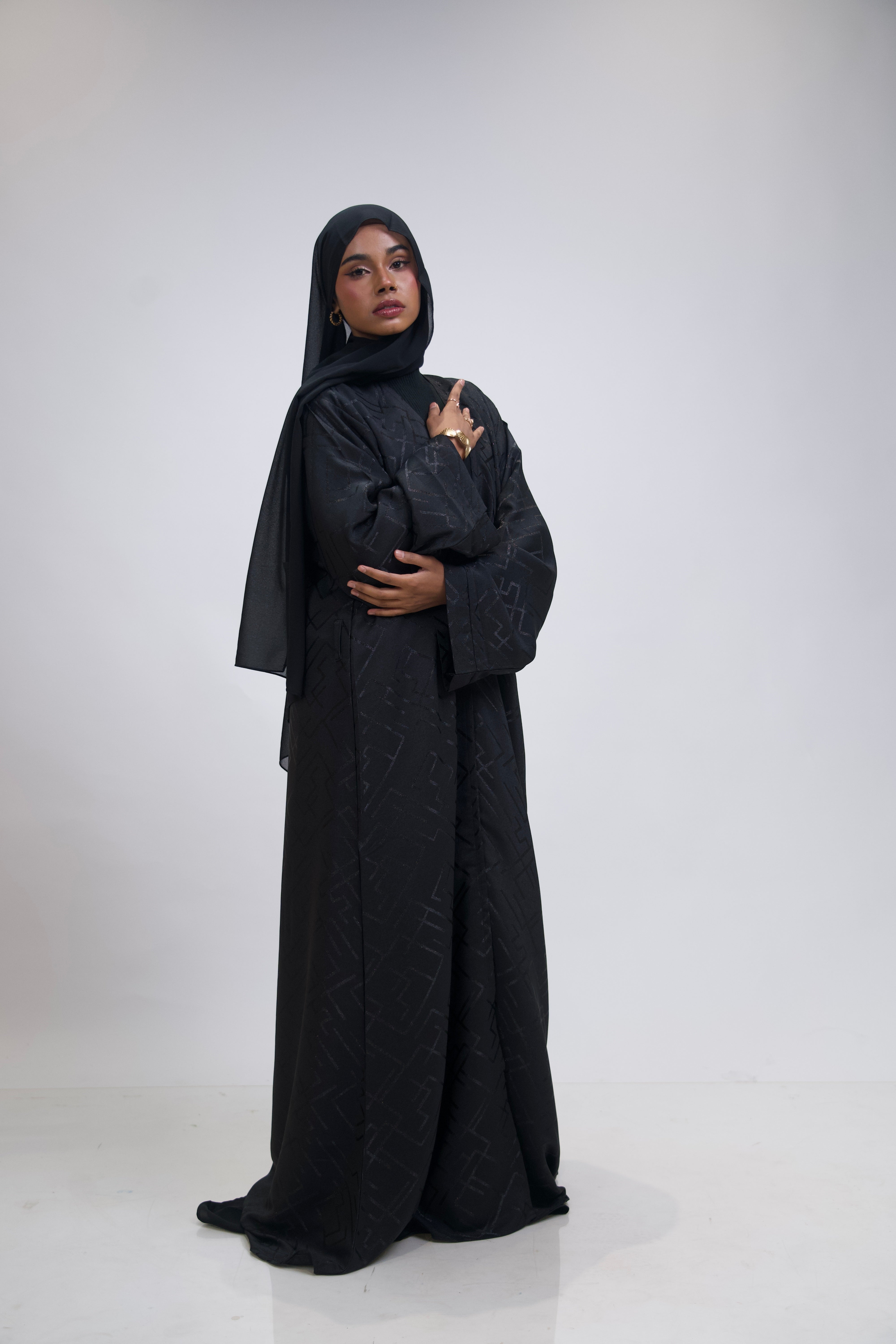 JACQUARD ABAYAH - 3 PIECE SET