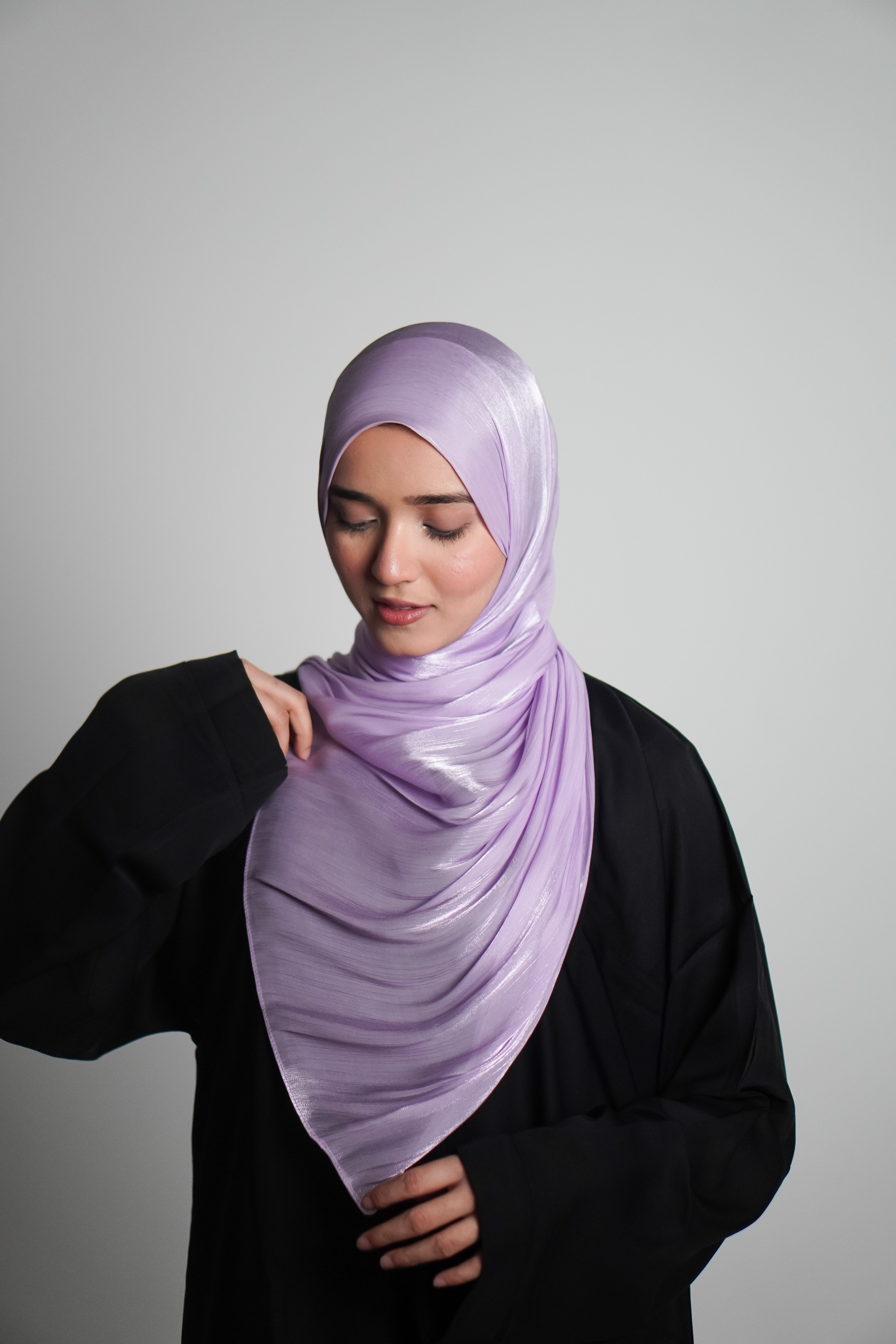 Premium Organza Hijab - Lilac Love