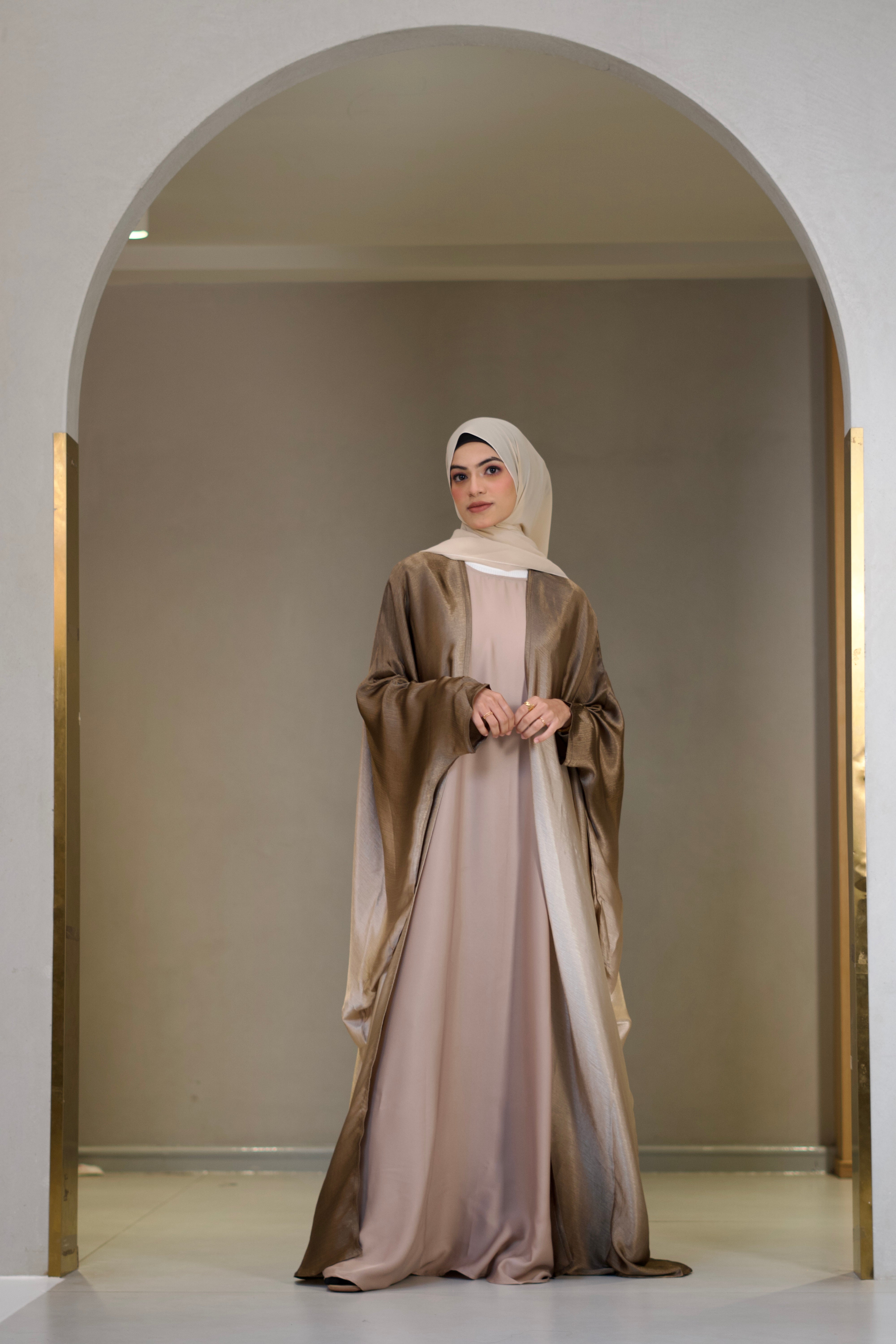 Amelia Ombre Abayah - Rich Bronze