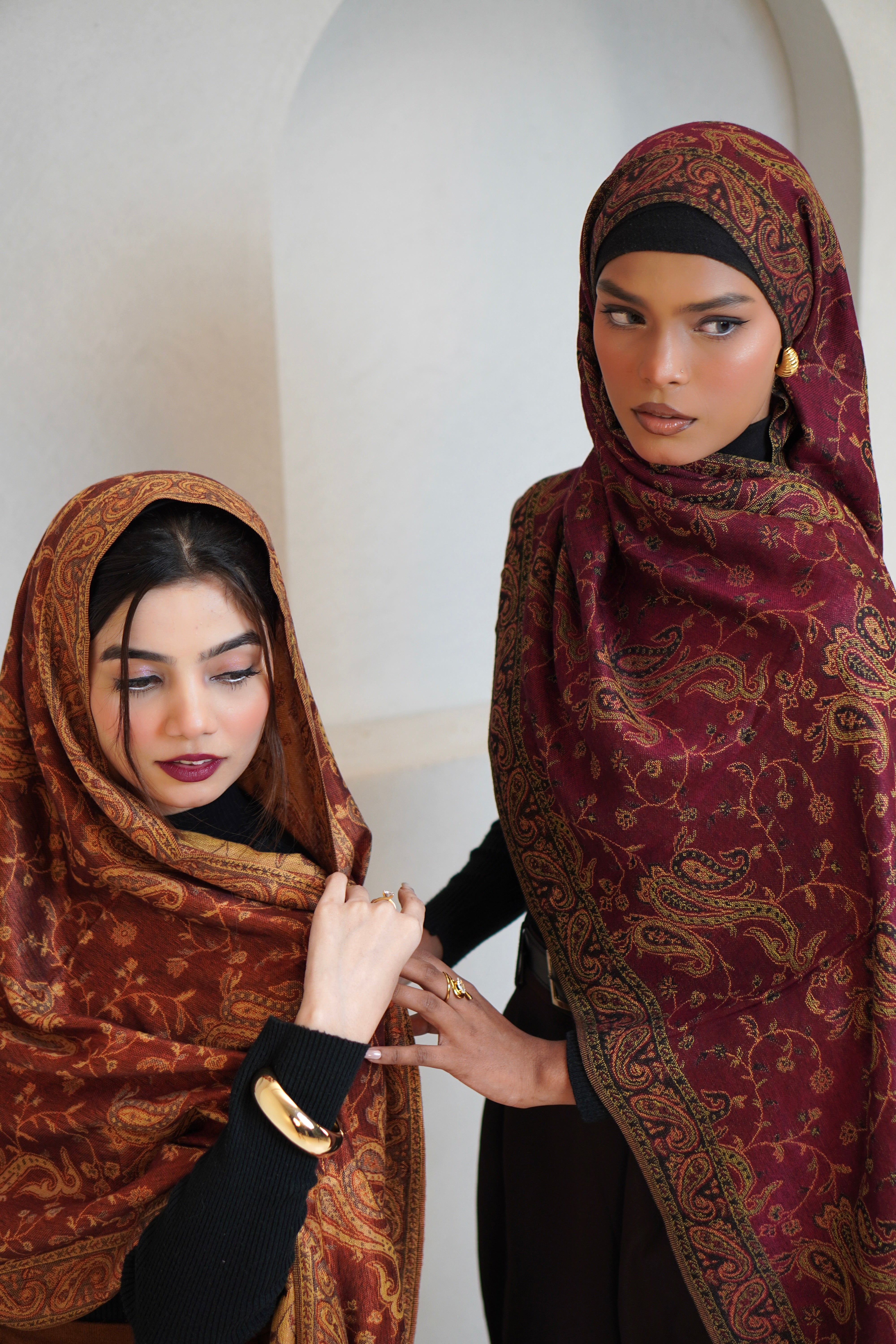 Pashmina Hijab - Kesariya
