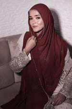 Crystal Hijab - Maroon