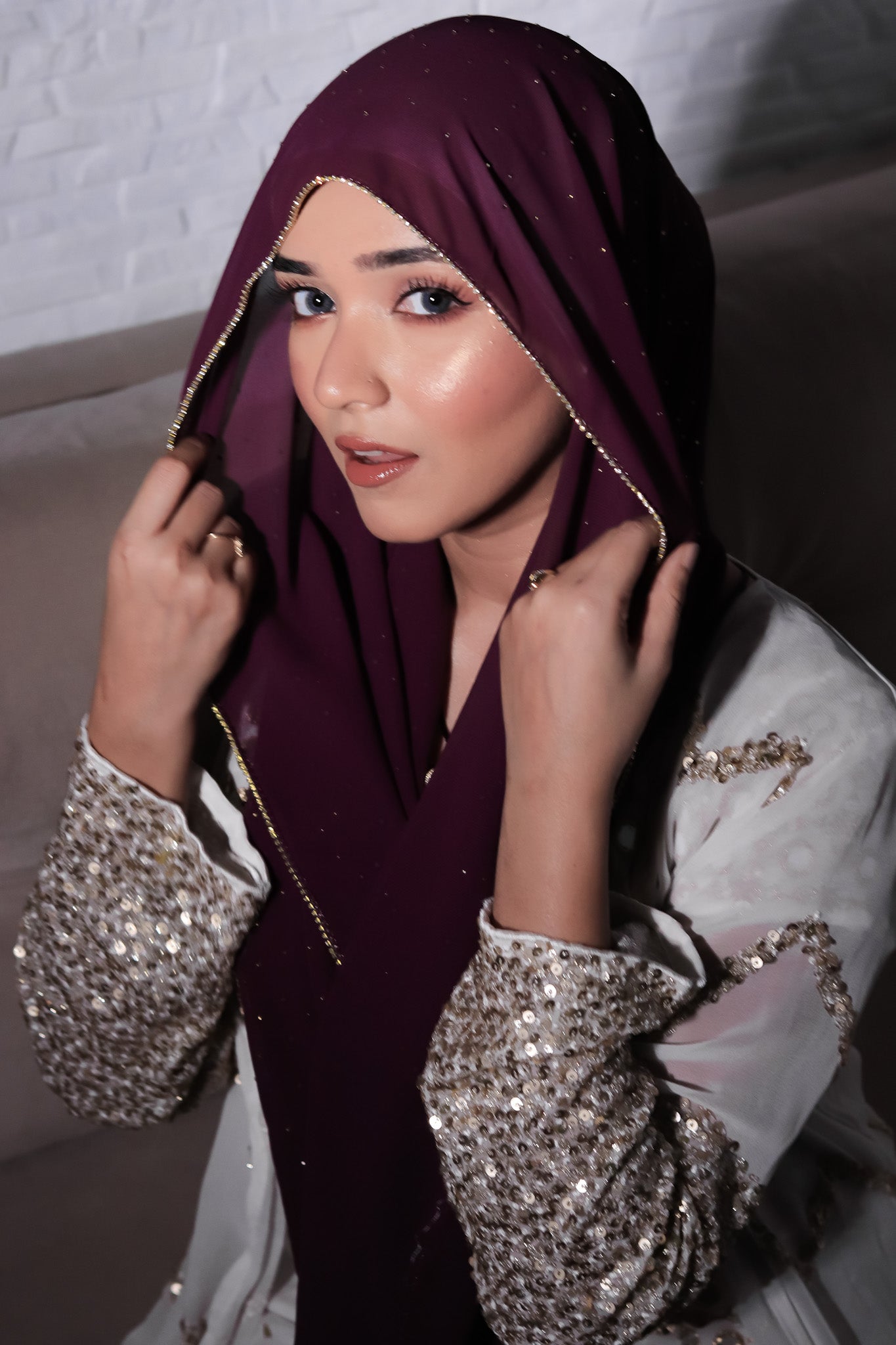 Rhinestone Hijab - Grapevine