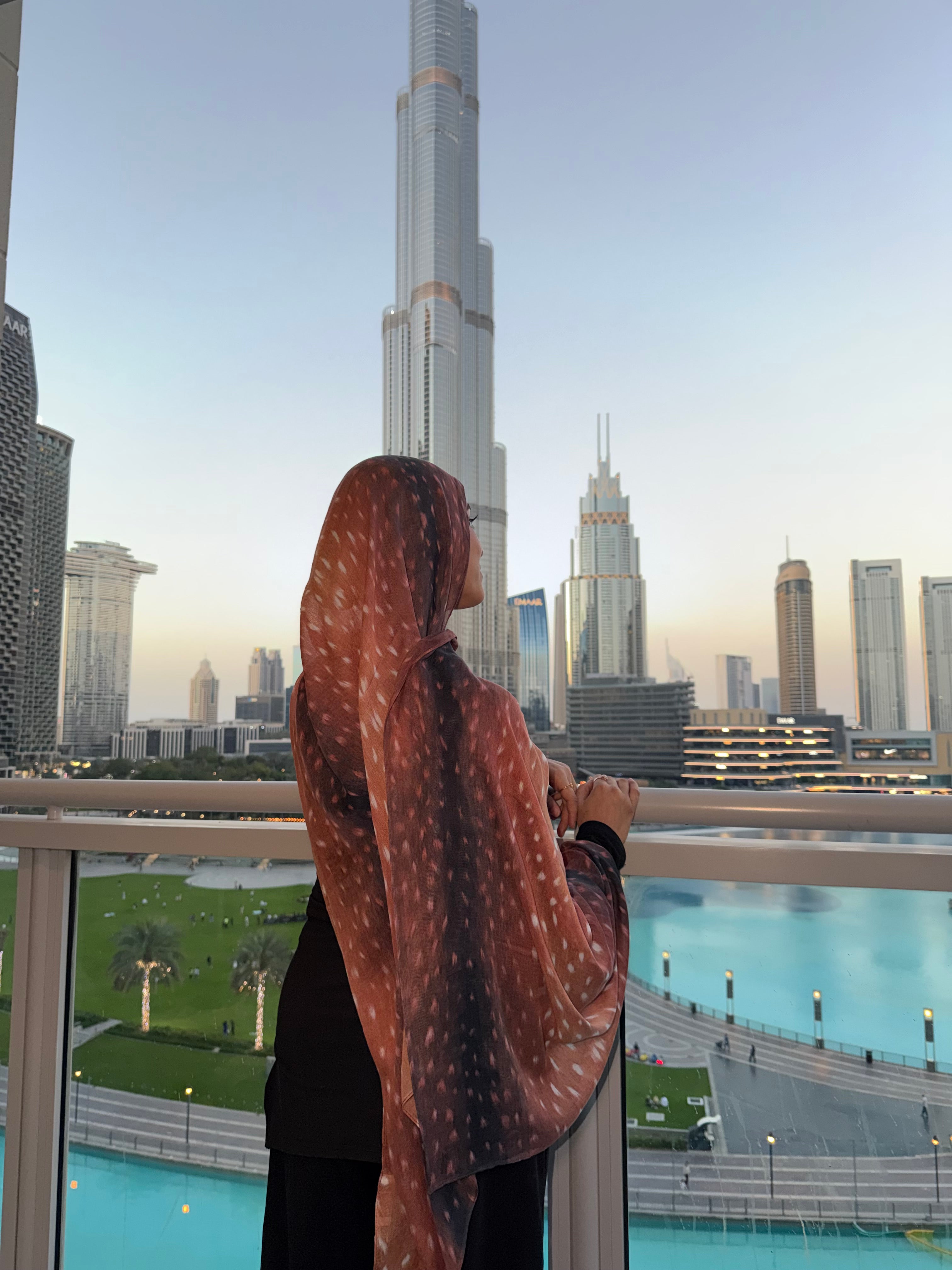 Fawn Printed Modal Hijab