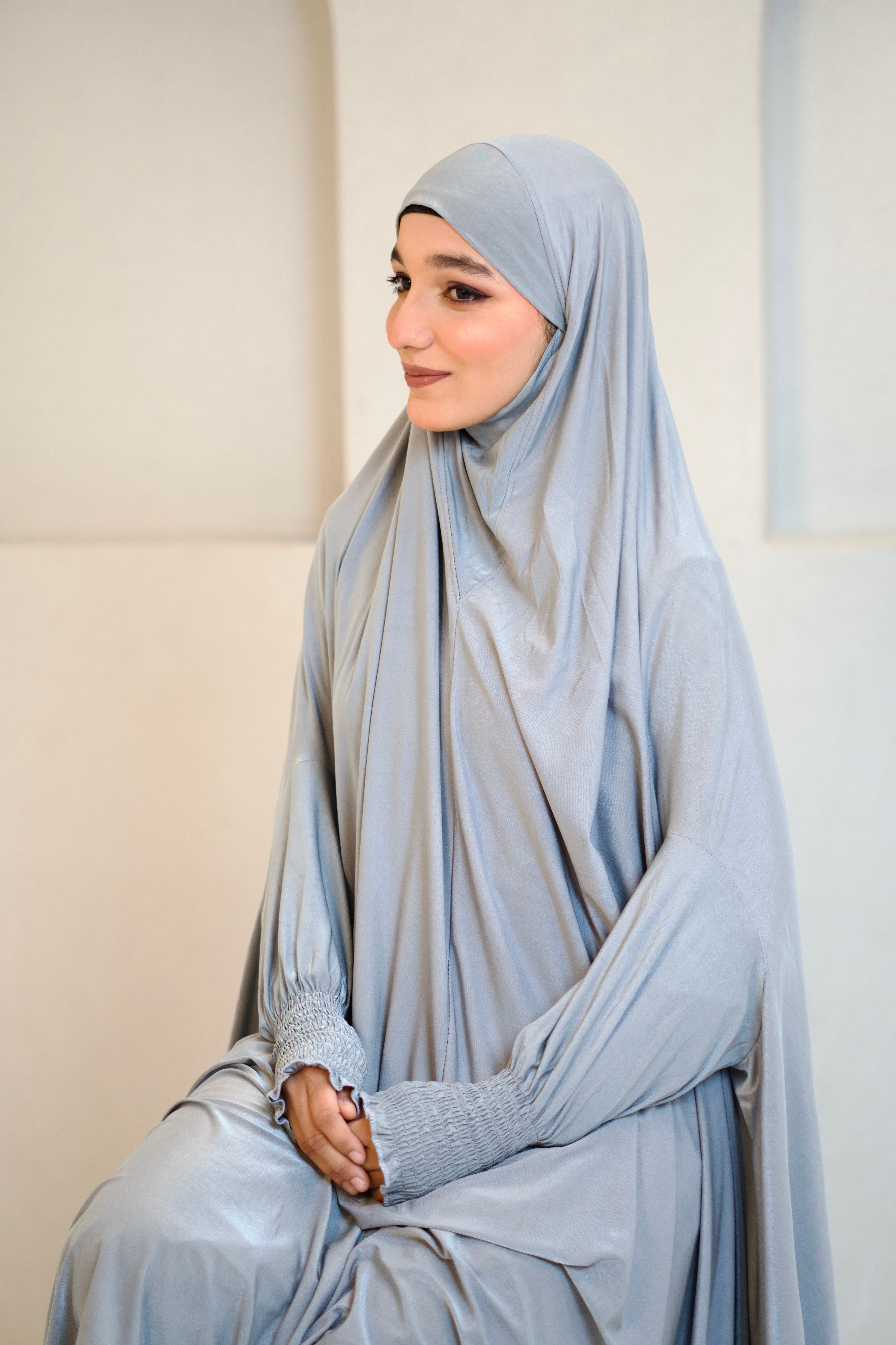 Salah Dress - Below Knee (CRUSHED SLEEVES)