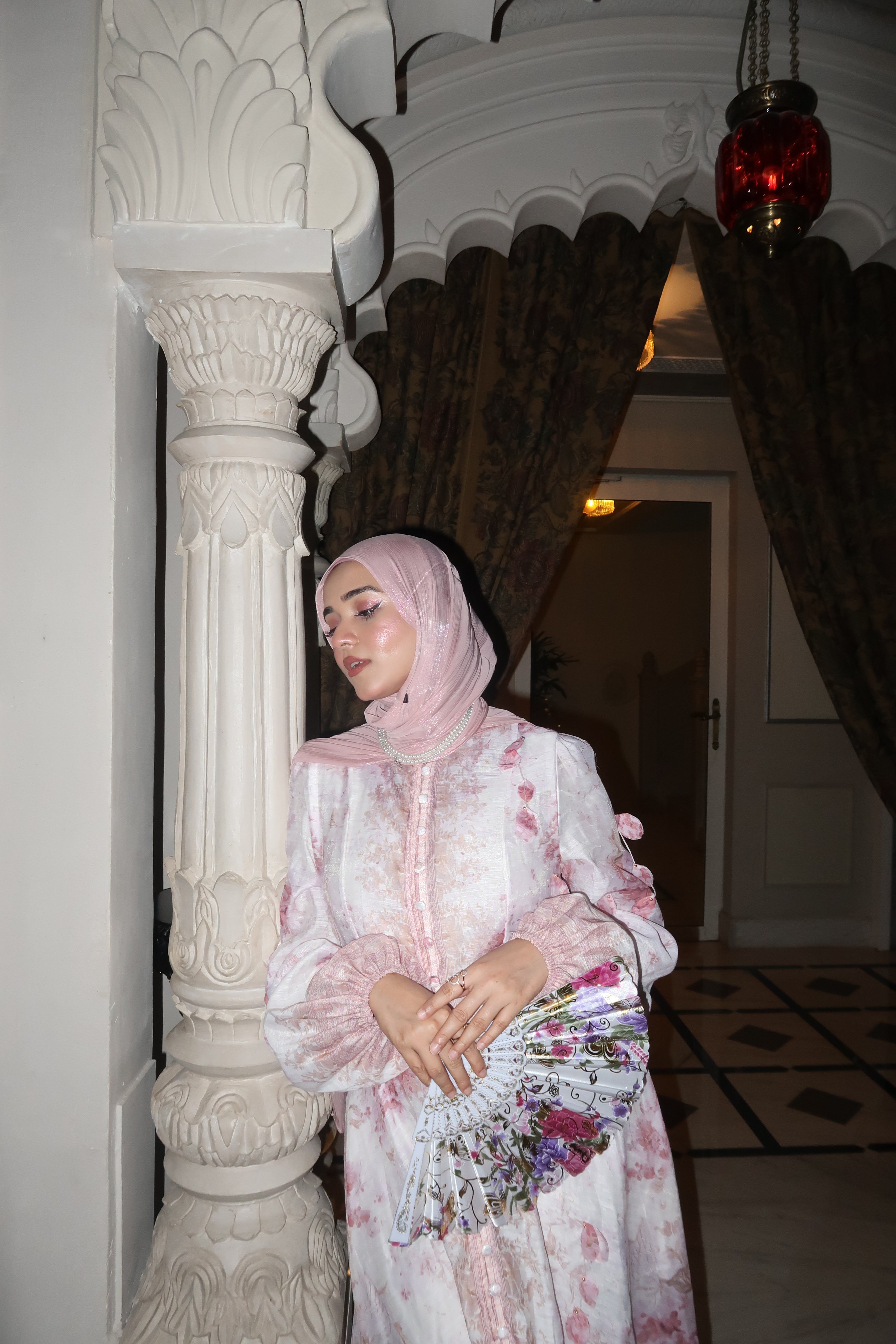 Premium Organza Hijab - Baby Pink