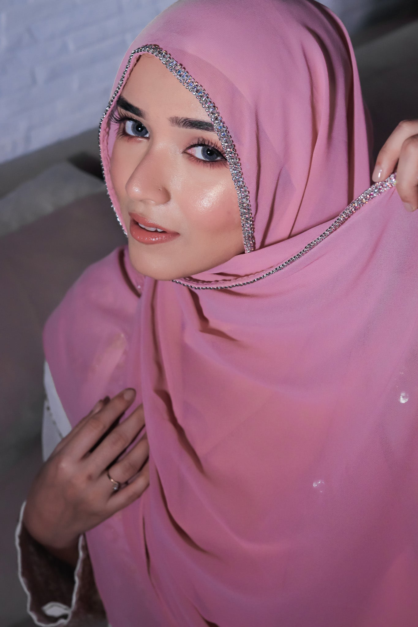 Crystal Hijab - Pink