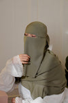 Matching Niqab Set - Olive