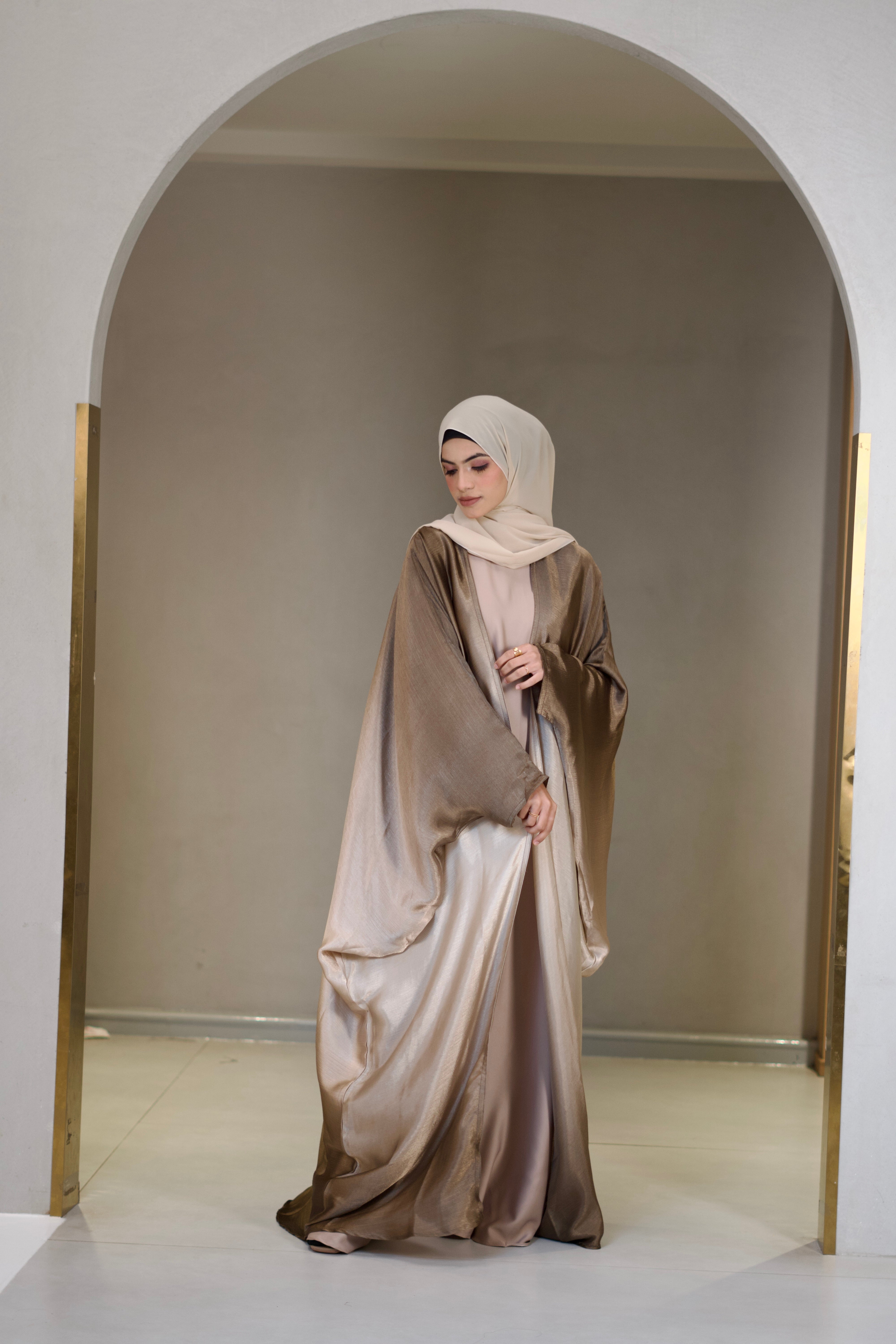 Amelia Ombre Abayah - Rich Bronze