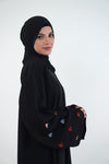Heart Embroidered Abayah
